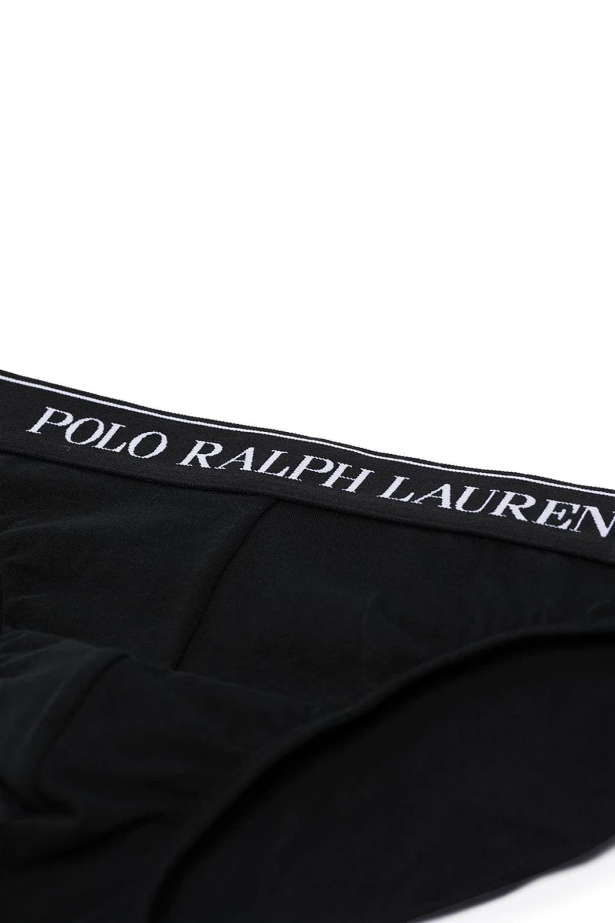 RALPH LAUREN UNDERWEAR ΕΣΩΡΟΥΧΟ ΣΕΤ 3PACK STRETCH COTTON LOW RISE BRIEFS ΜΑΥΡΟ