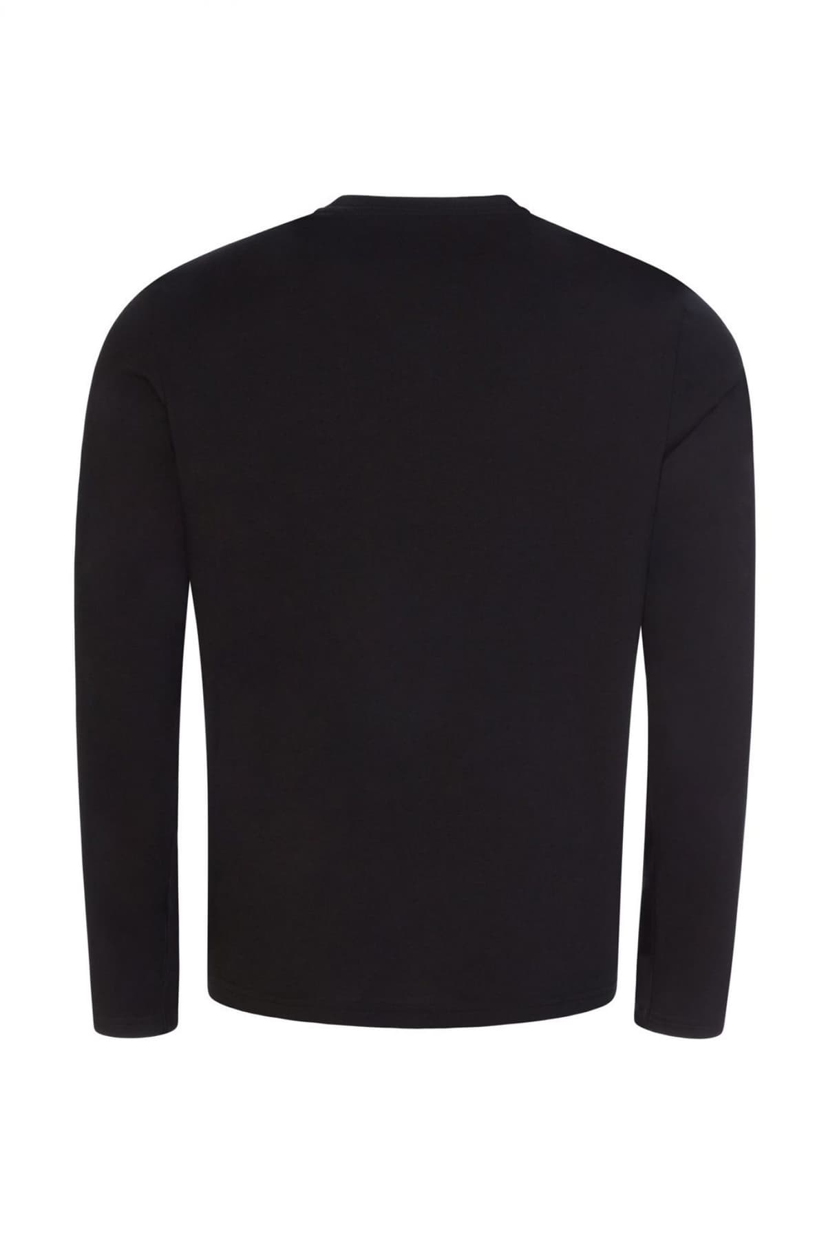 RALPH LAUREN SLEEP TOP T-SHIRT LOGO ΜΑΥΡΟ