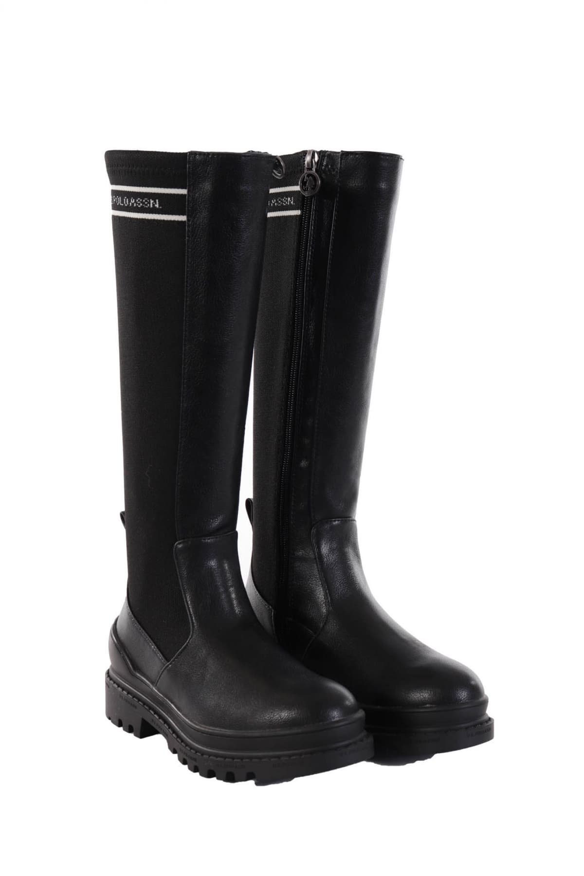 U.S POLO ASSN ΠΑΠΟΥΤΣΙΑ ΜΠΟΤΑ BRUNA001A ΜΑΥΡΟ