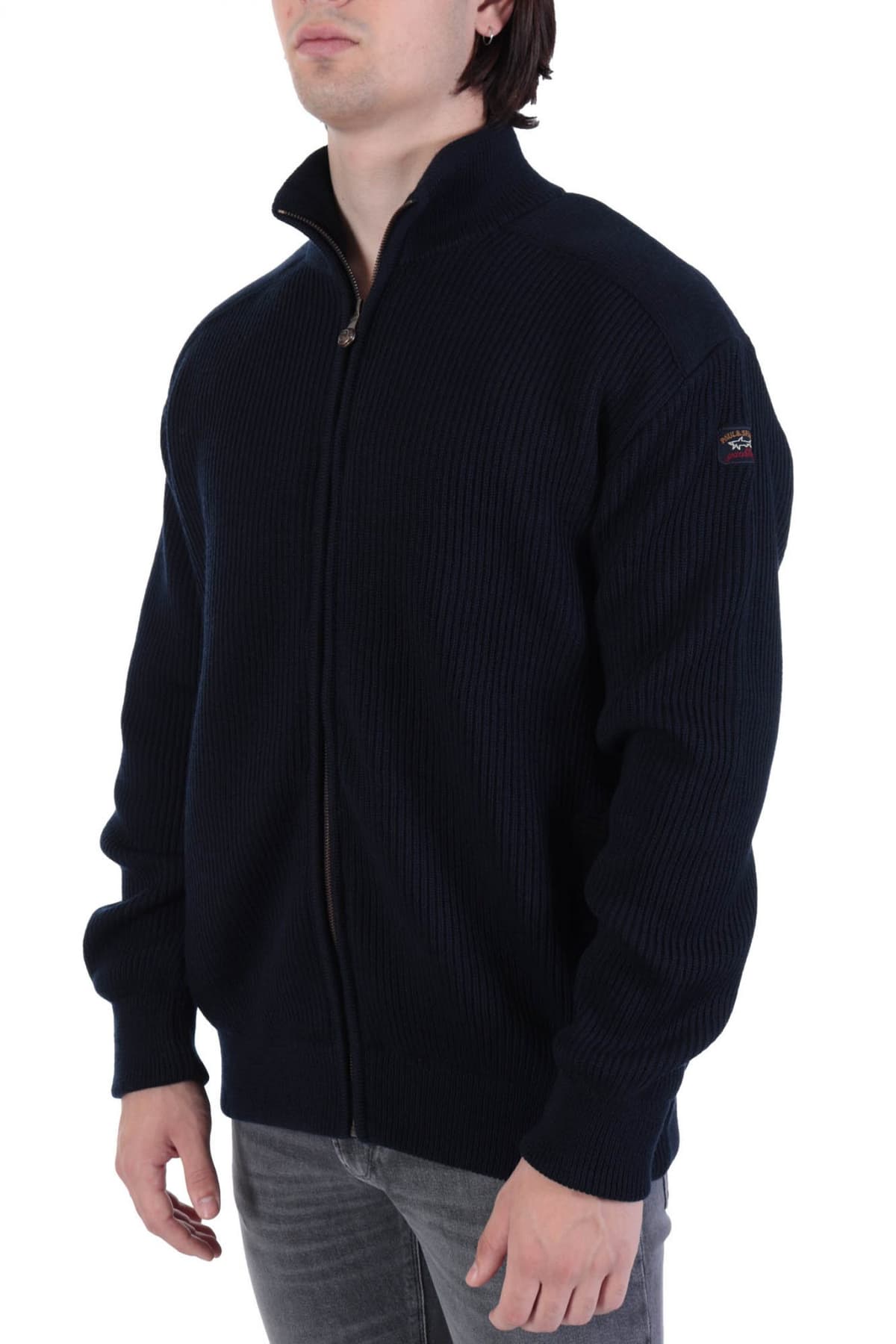 PAUL&SHARK ΜΠΟΥΦΑΝΟΖΑΚΕΤΑ ΠΛΕΚΤΟ ΜΠΛΕ