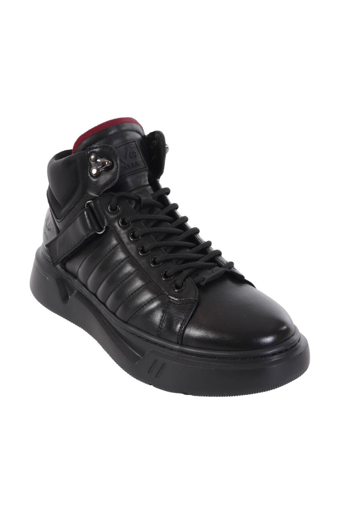 V 19.69 ΠΑΠΟΥΤΣΙ ΜΠΟΤΑΚΙ SNEAKERS ΜΑΥΡΟ-ΚΟΚΚΙΝΟ