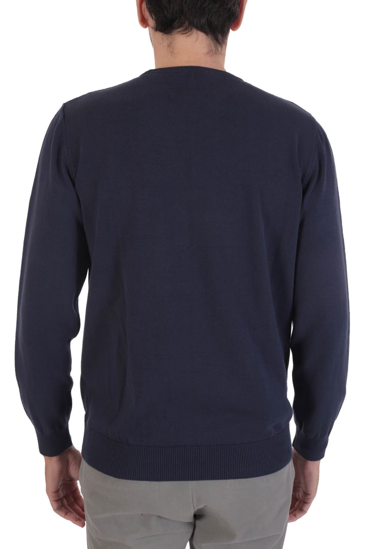 DORS ΠΛΕΚΤΟ CREWNECK ΜΠΛΕ