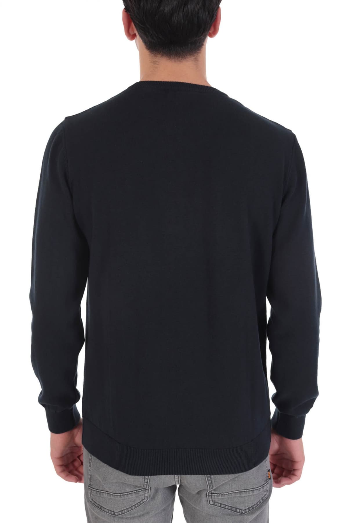 DORS ΠΛΕΚΤΟ CREWNECK ΜΠΛΕ