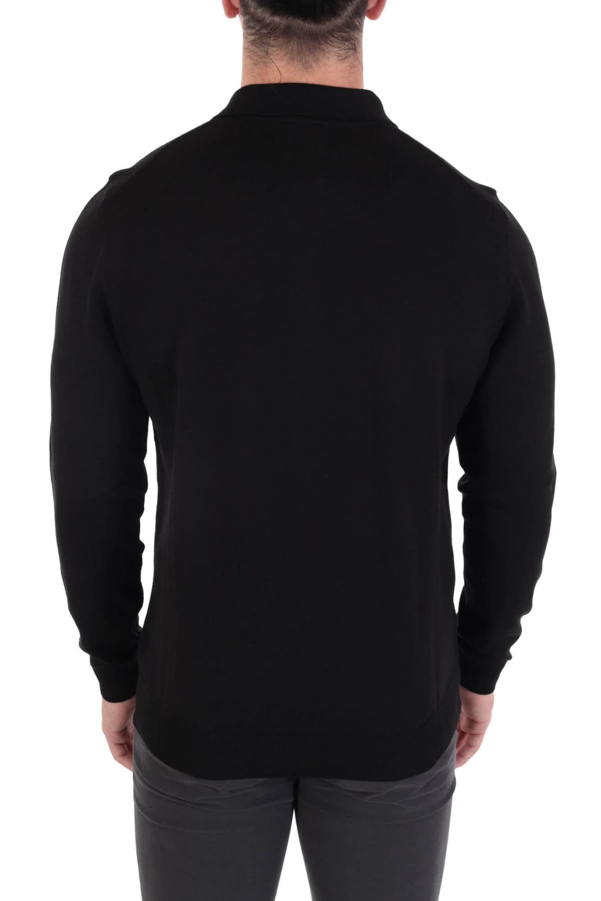 BOSS POLO ΠΛΕΚΤΟ BONO-L ΜΑΥΡΟ