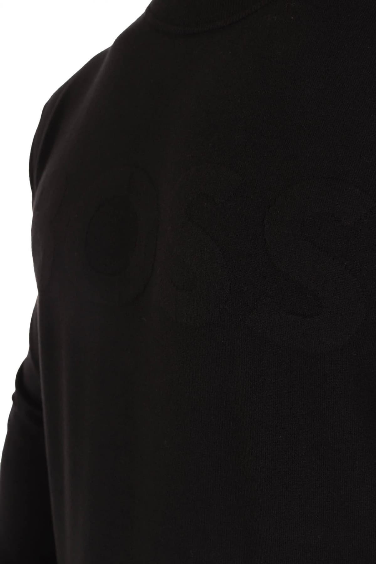 BOSS ΠΛΕΚΤΟ CREW NECK LAMADEO ΜΑΥΡΟ