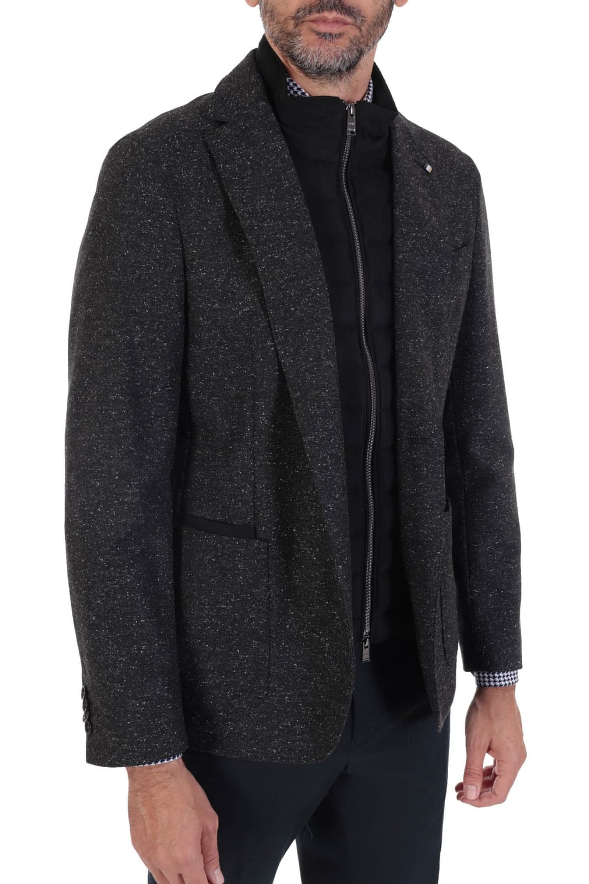 BOSS ΣΑΚΑΚΙ ΑΠΟΣΠΩΜΕΝΟΣ ΘΩΡΑΚΑΣ SLIM FIT C-HANRY-BIB-A-224 ΜΑΥΡΟ