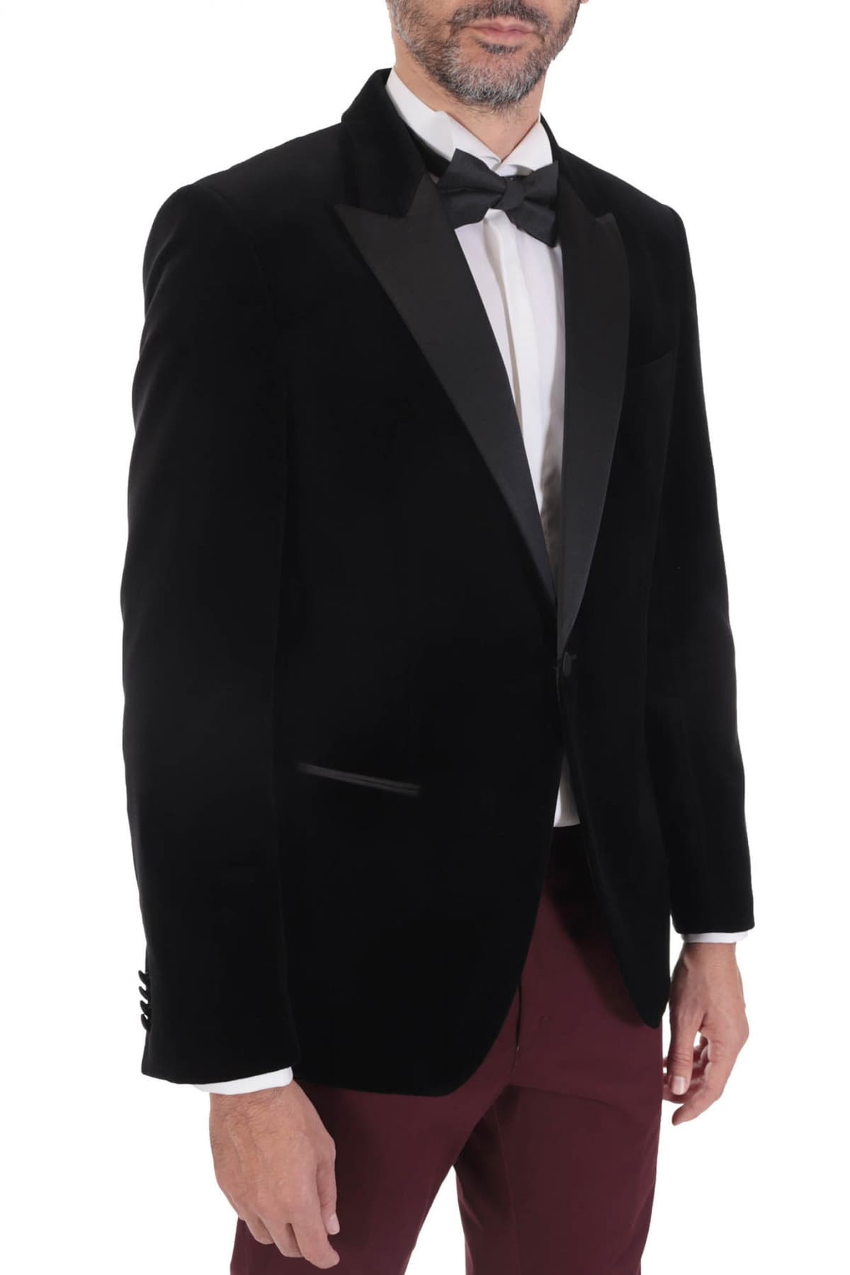 BOSS ΣΑΚΑΚΙ ΣΜΟΚΙΝ H-HUTSON-TUX-231 SLIM FIT ΜΑΥΡΟ