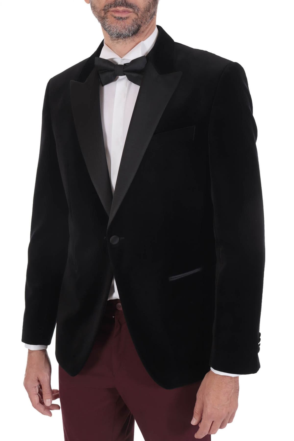 BOSS ΣΑΚΑΚΙ ΣΜΟΚΙΝ H-HUTSON-TUX-231 SLIM FIT ΜΑΥΡΟ