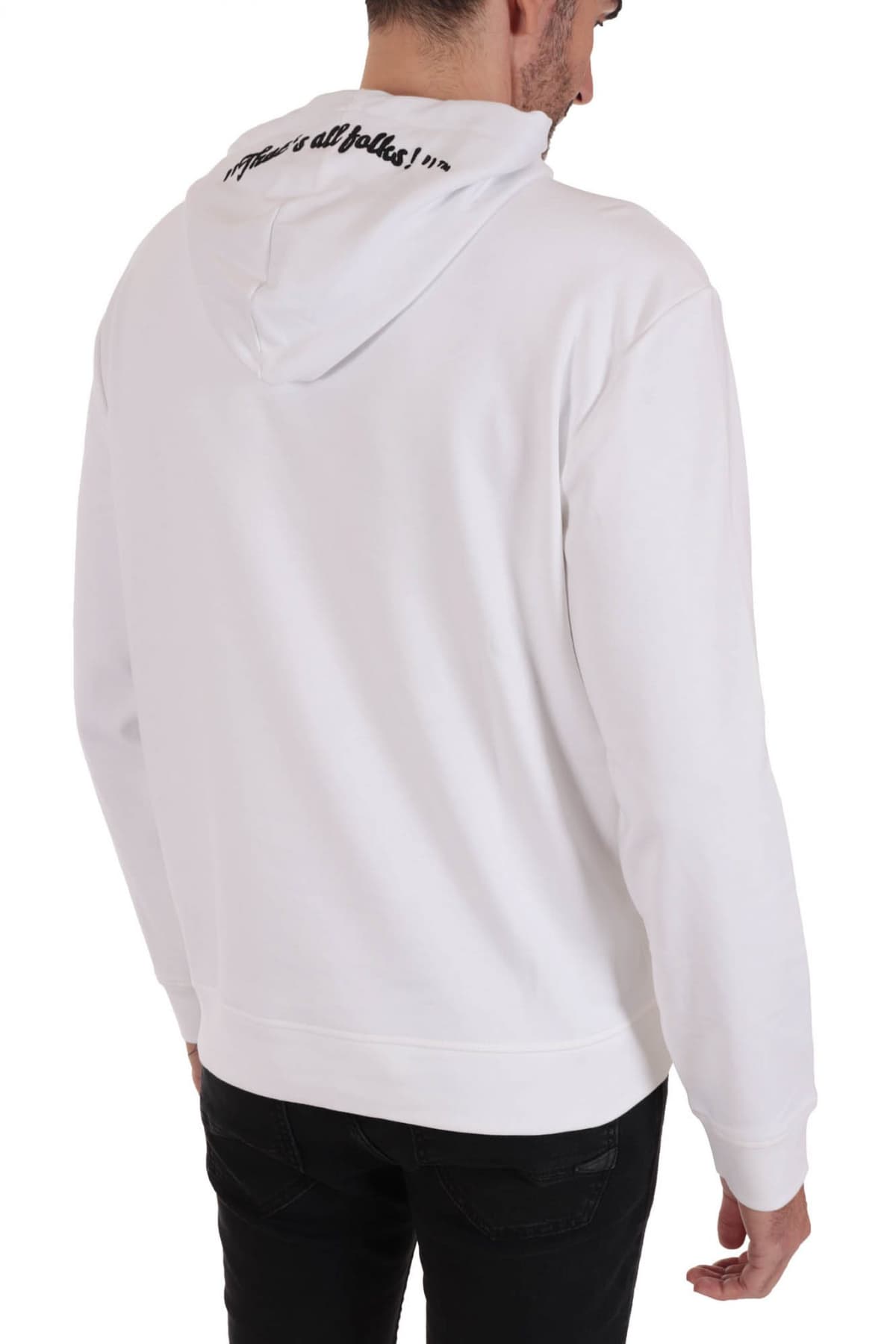 BOSS ΦΟΥΤΕΡ HOODIE W_BUGS_LNY ΛΕΥΚΟ