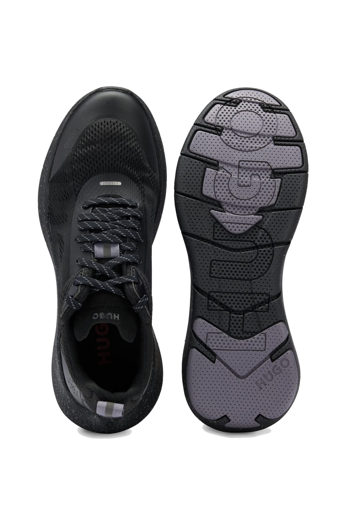 HUGO ΠΑΠΟΥΤΣΙ SNEAKERS WAYNE_RUNN_SMEBL ΜΑΥΡΟ