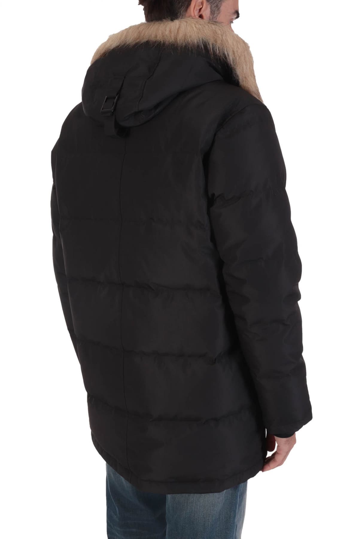 KARL LAGERFELD ΜΠΟΥΦΑΝ ΠΑΡΚΑ LOGO ΜΑΥΡΟ