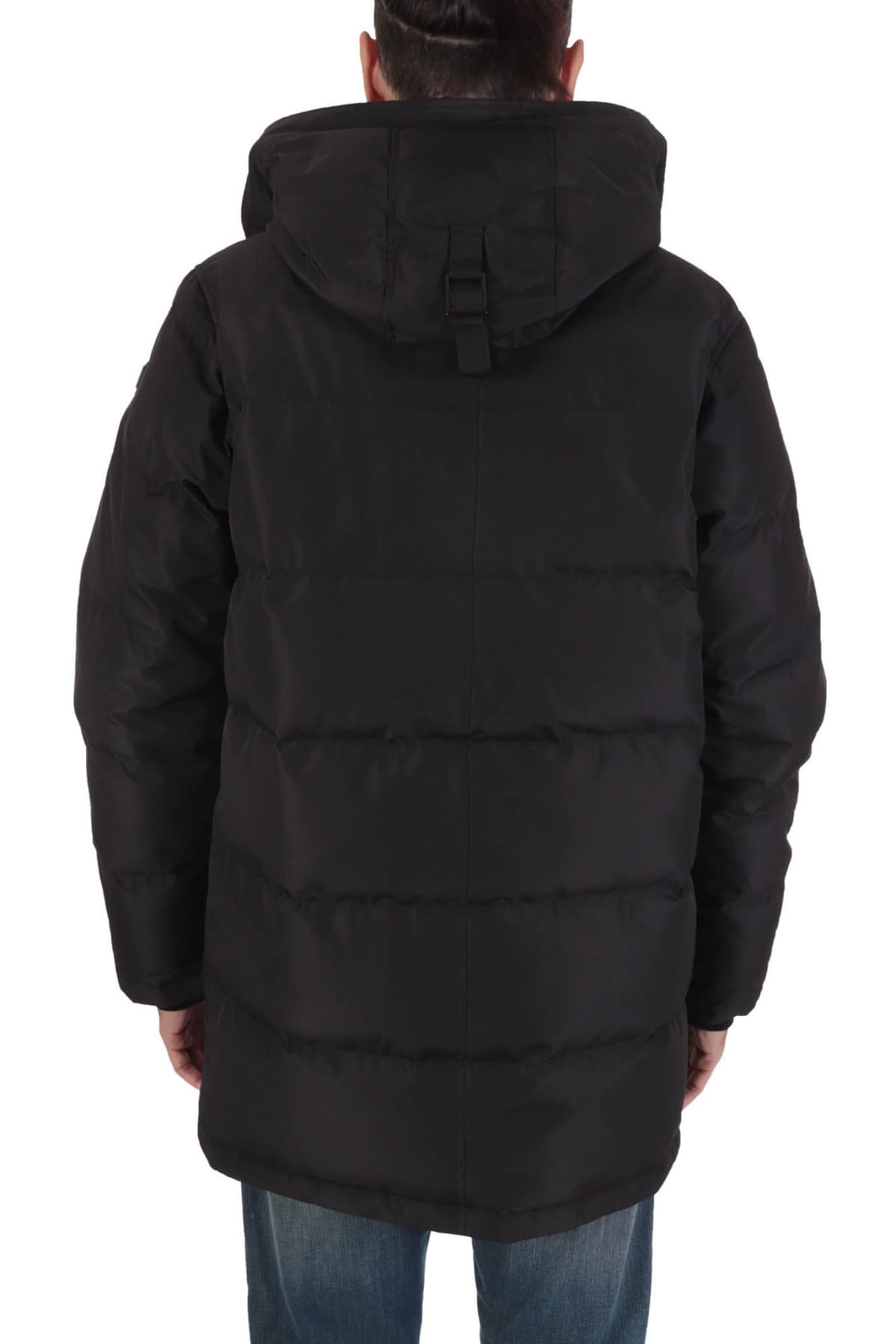 KARL LAGERFELD ΜΠΟΥΦΑΝ ΠΑΡΚΑ LOGO ΜΑΥΡΟ