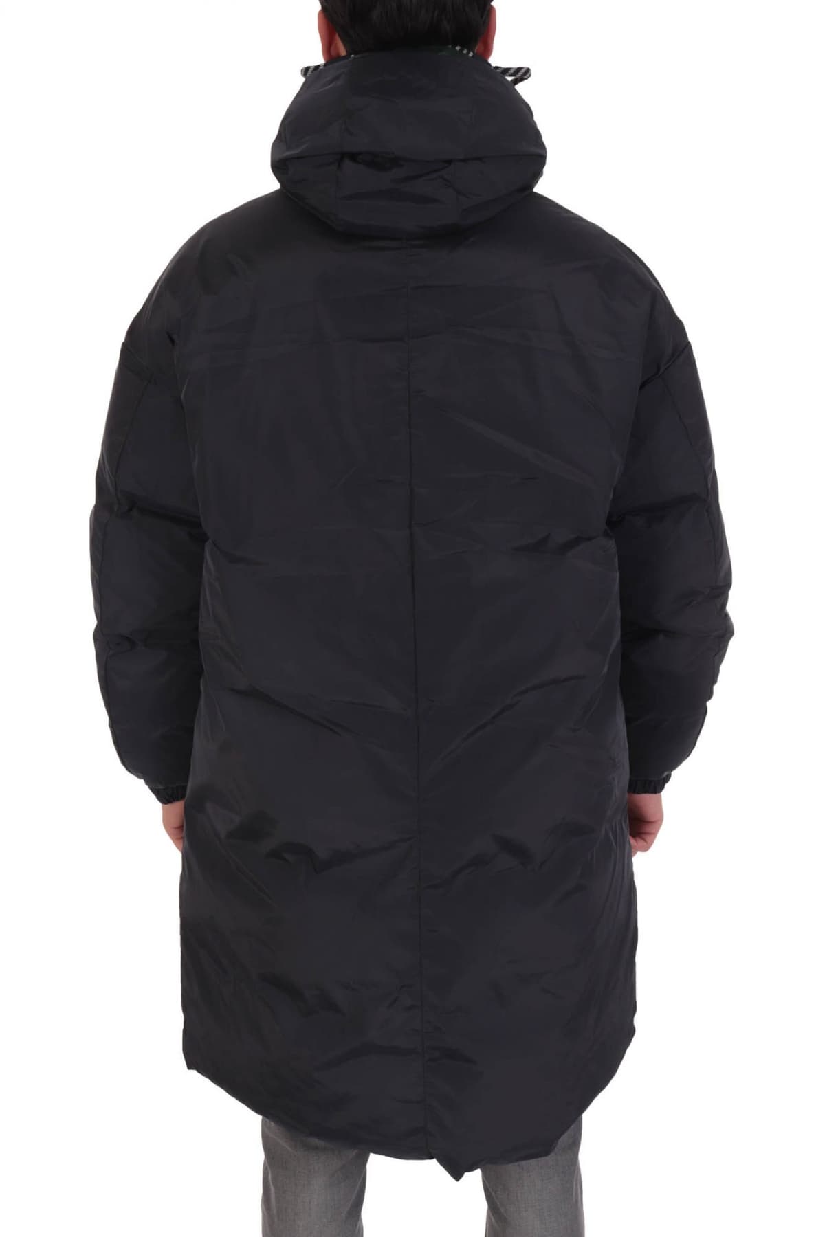 EMPORIO ARMANI ΜΠΟΥΦΑΝ ΦΟΥΣΚΩΤΟ REVERSIBLE ΚΟΥΚΟΥΛΑ ΜΠΛΕ-ΠΡΑΣΙΝΟ