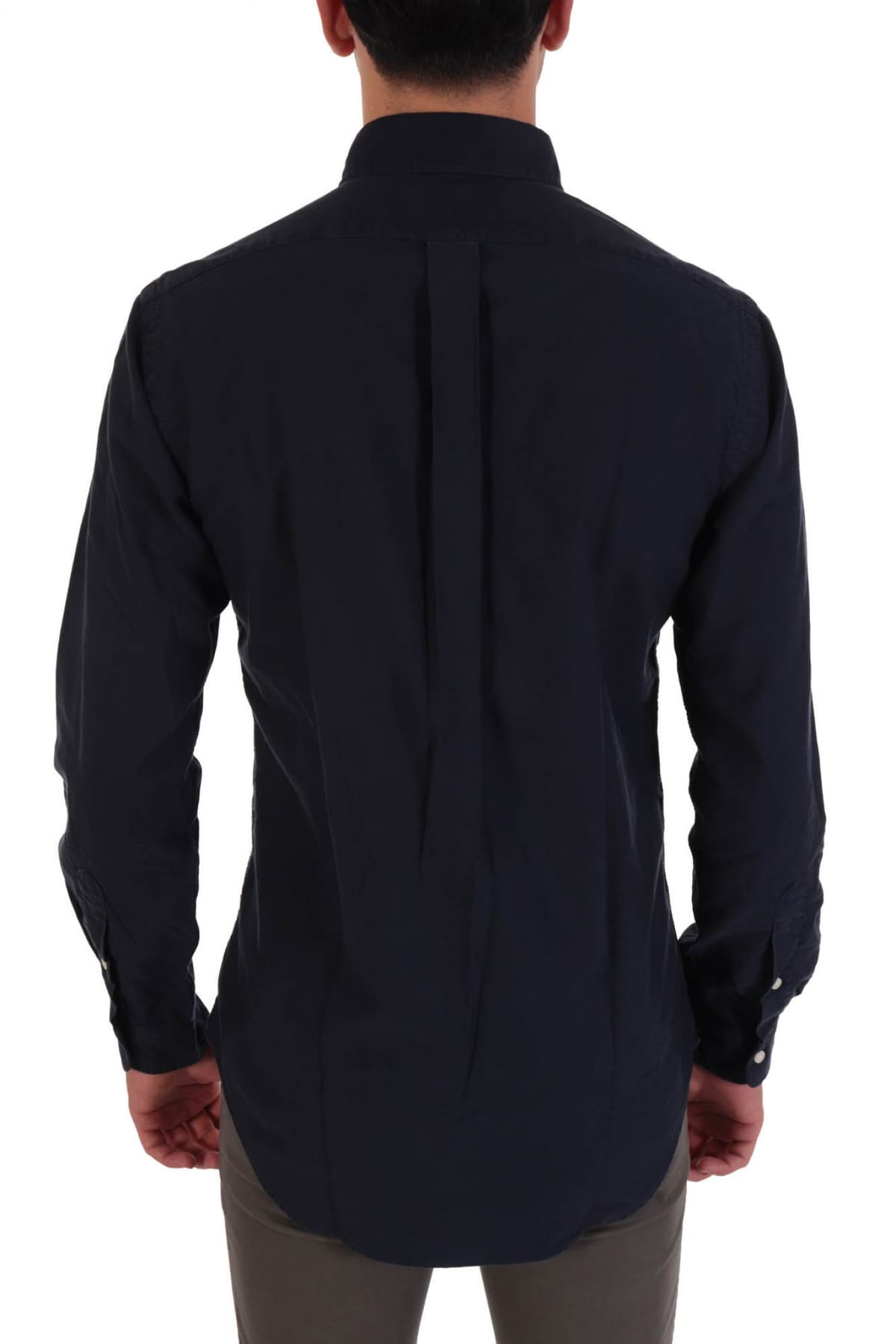 RALPH LAUREN ΠΟΥΚΑΜΙΣΟ CUSTOM FIT BUTTON DOWN BSR ΜΠΛΕ