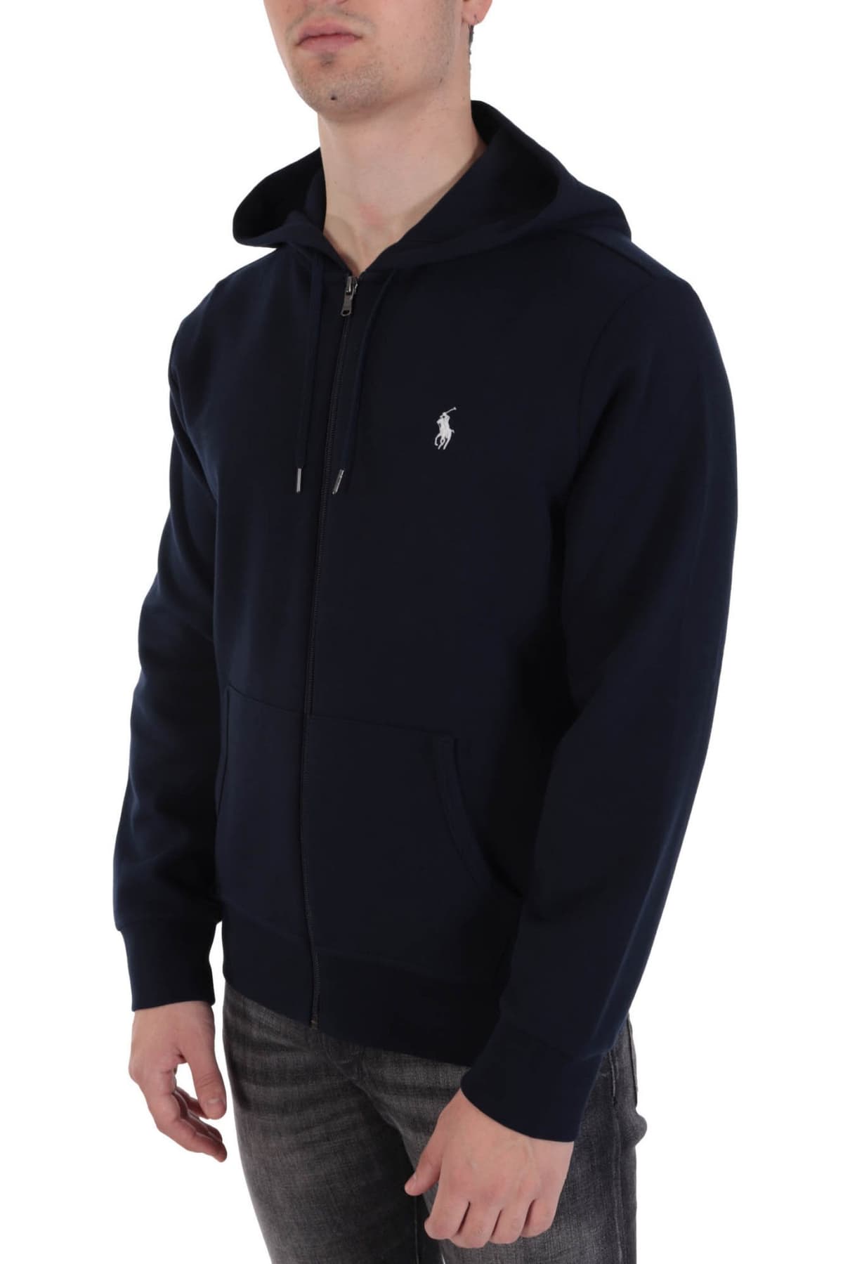 RALPH LAUREN ΦΟΥΤΕΡ FULLZIP HOODIE ΜΠΛΕ