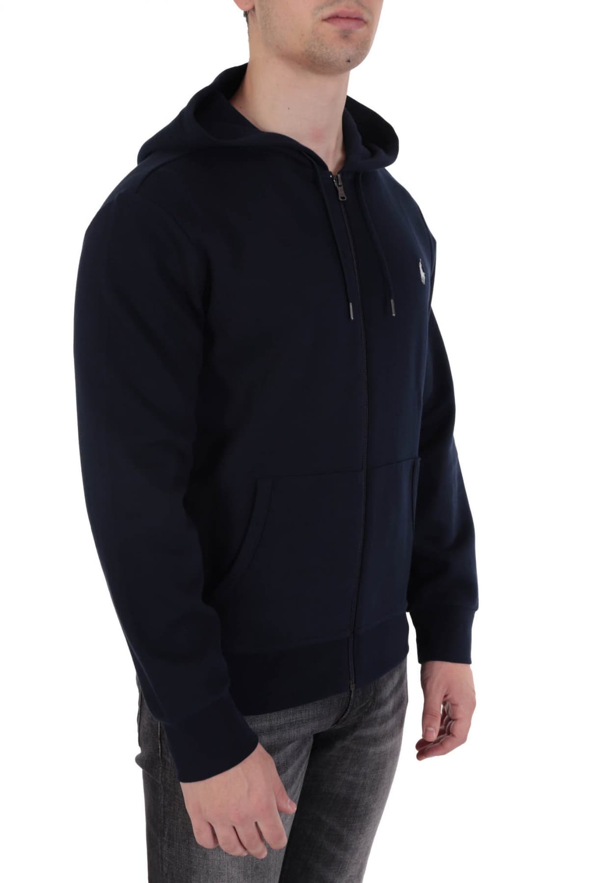 RALPH LAUREN ΦΟΥΤΕΡ FULLZIP HOODIE ΜΠΛΕ