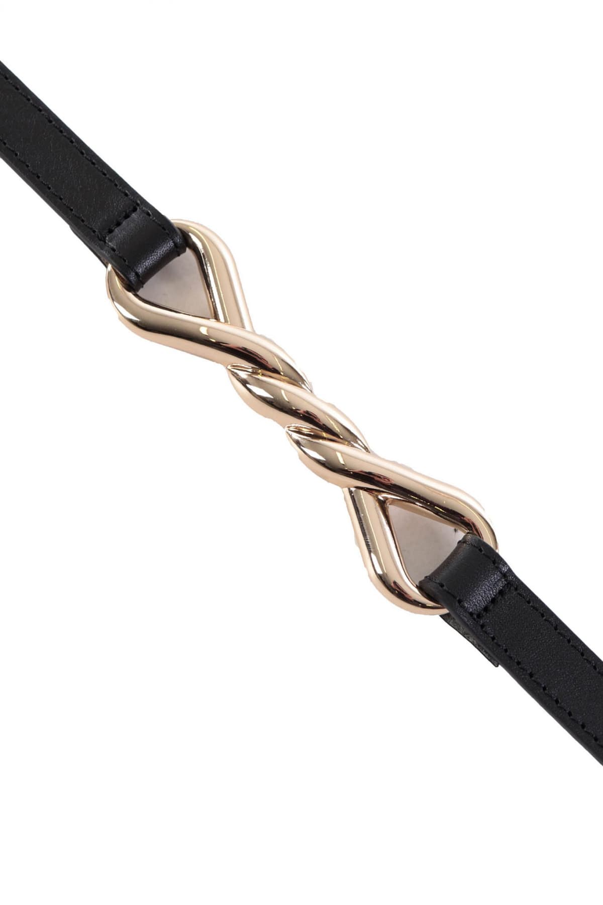 TOMMY HILFIGER ΖΩΝΗ ΜΕΤΑΛΛΙΚΗ ΑΛΥΣΙΔΑ ΜΑΥΡΟ