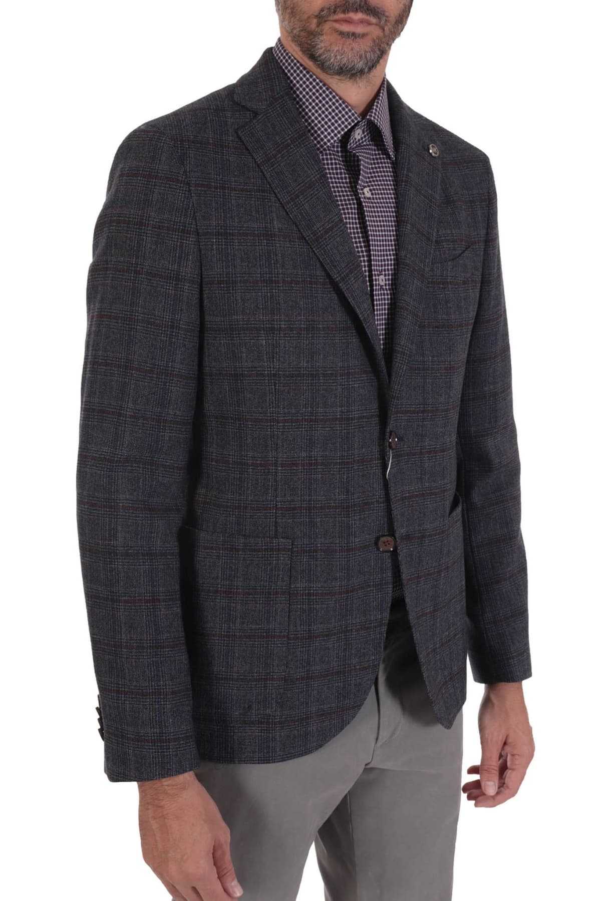 MICHAEL KORS ΣΑΚΑΚΙ ΚΑΡΩ SLIM FIT PAULO OLIVEIRA ΜΠΛΕ