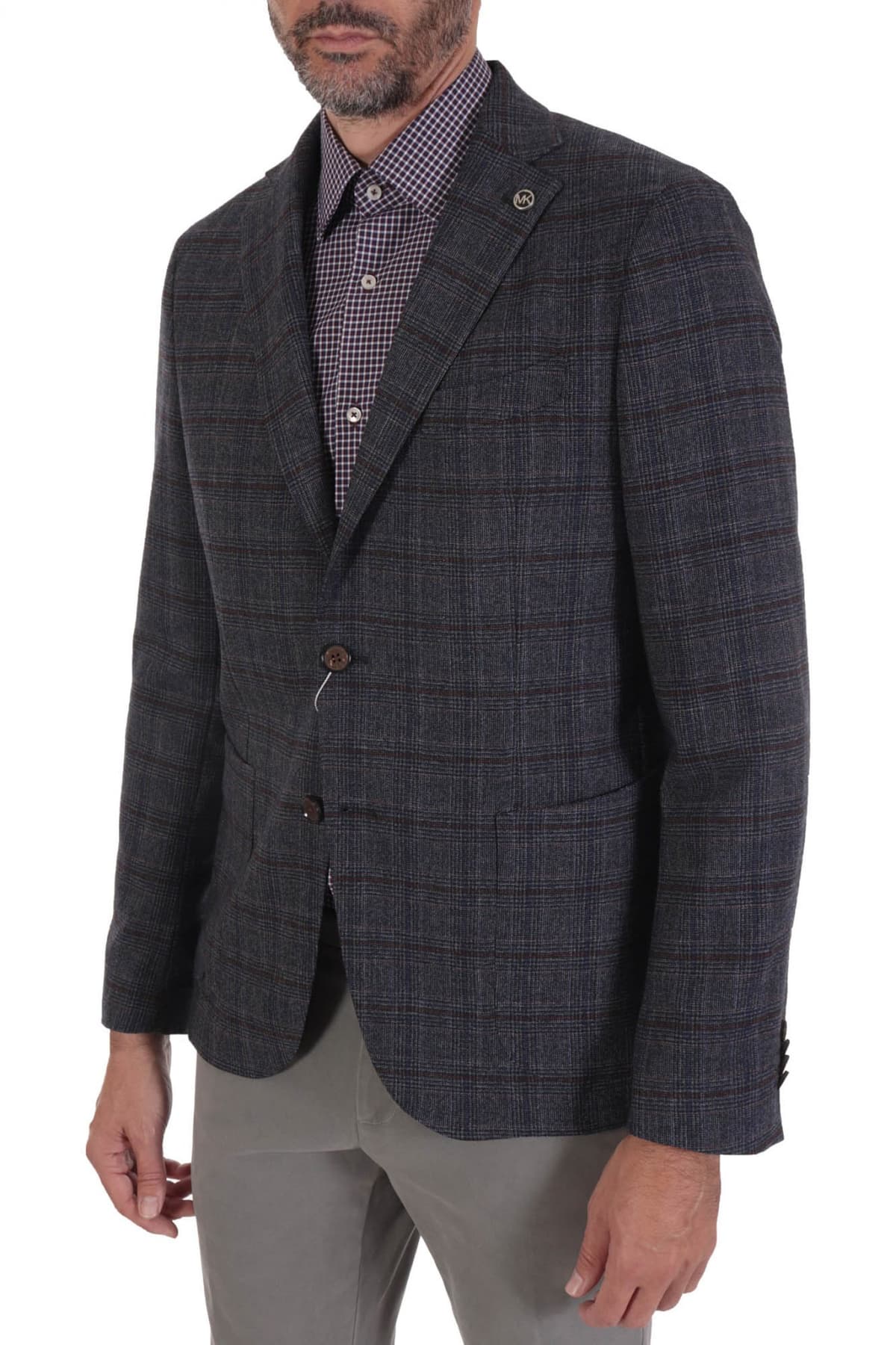 MICHAEL KORS ΣΑΚΑΚΙ ΚΑΡΩ SLIM FIT PAULO OLIVEIRA ΜΠΛΕ