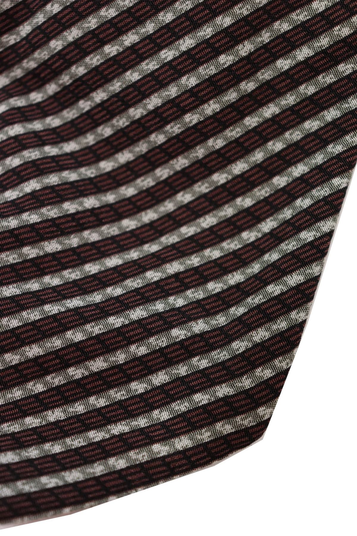 ARMANI COLLEZIONI ΓΡΑΒΑΤΑ 9CM ΡΙΓΕ ΜΠΟΡΝΤΩ