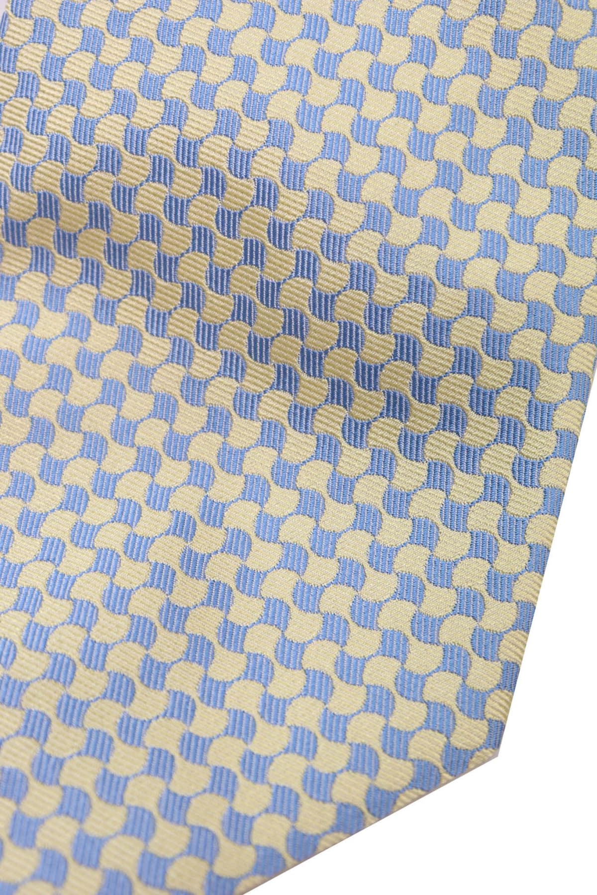 GIORGIO ARMANI ΓΡΑΒΑΤΑ 9,5CM ΣΧΕΔΙΑΣΤΗ ΚΙΤΡΙΝΟ-ΣΙΕΛ