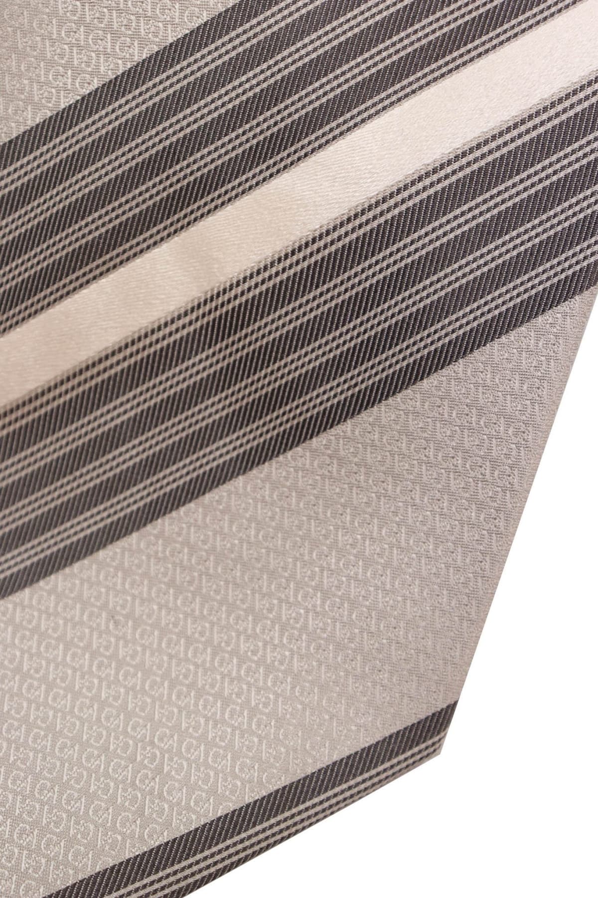 GIORGIO ARMANI ΓΡΑΒΑΤΑ 9,5CM ΡΙΓΕ ΣΧΕΔΙΑΣΤΗ ΓΚΡΙ-ΣΙΕΛ