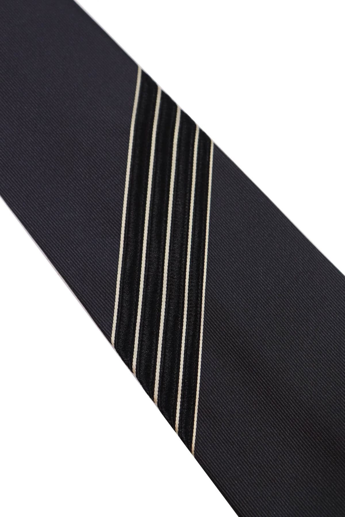 GIORGIO ARMANI ΓΡΑΒΑΤΑ 8.5 CM ΡΙΓΕΣ ΑΝΘΡΑΚΙ