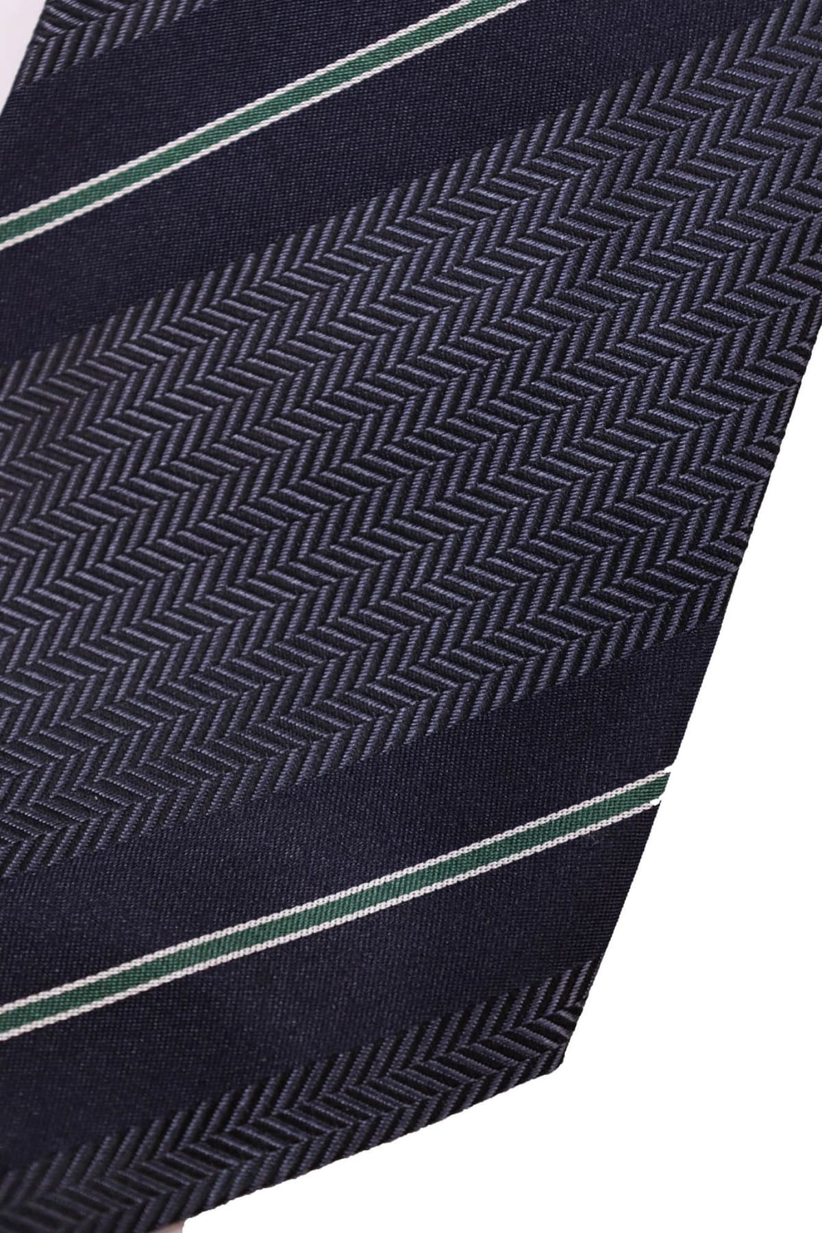 GIORGIO ARMANI ΓΡΑΒΑΤΑ 9.5CM ΡΙΓΕ MΠΛΕ