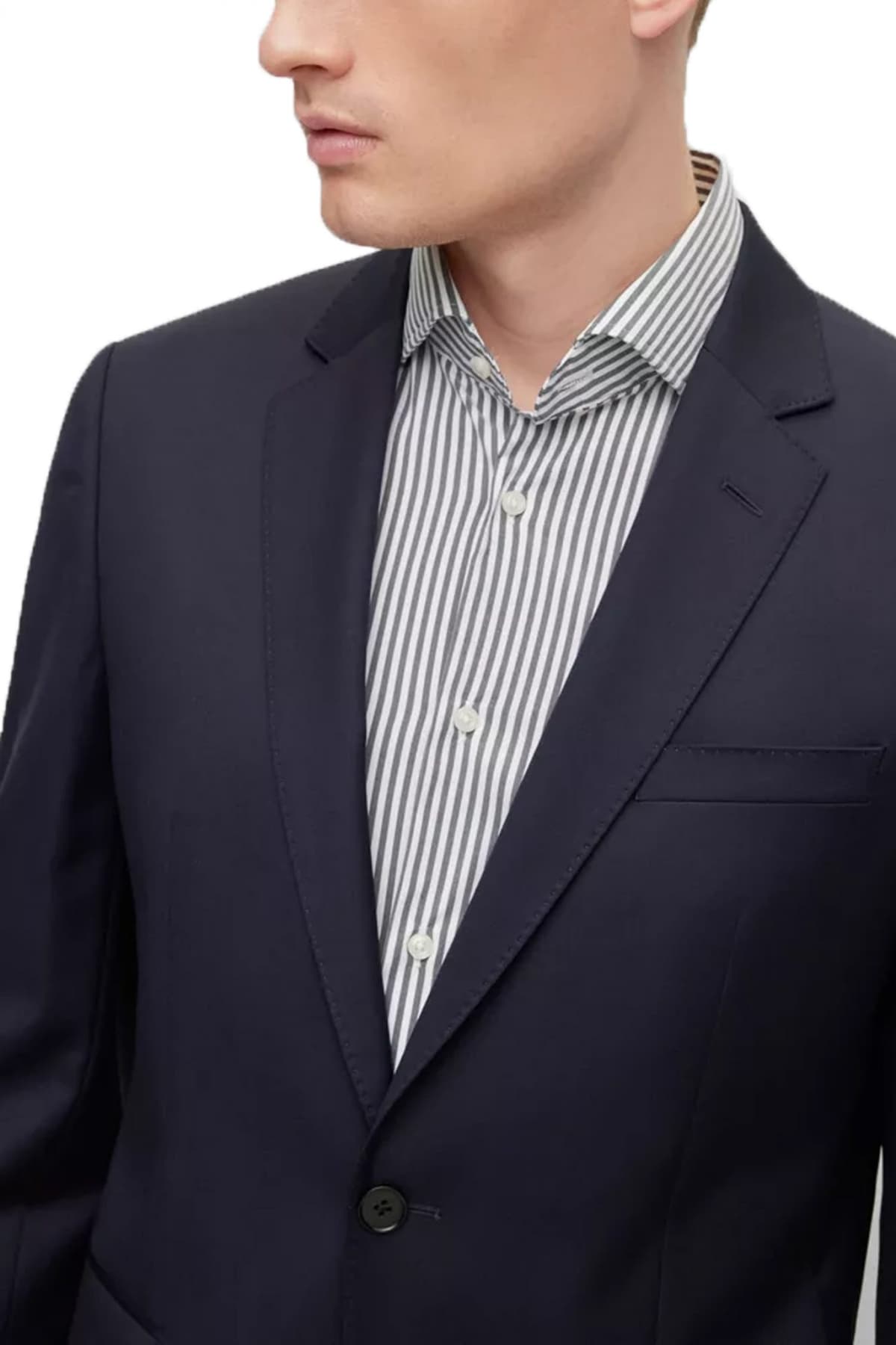 BOSS ΣΑΚΑΚΙ ΚΟΥΣΤΟΥΜΙΟΥ H HUGE-B1 SLIM FIT ΜΠΛΕ