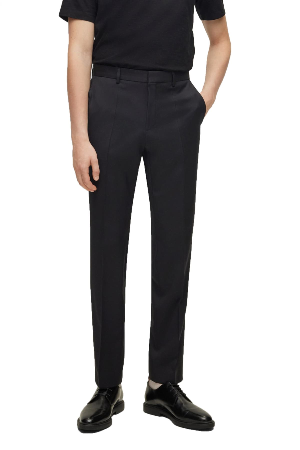 BOSS ΠΑΝΤΕΛΟΝΙ ΚΟΣΤΟΥΜΙΟΥ H-LENON-B1 REGULAR FIT ΜΑΥΡΟ