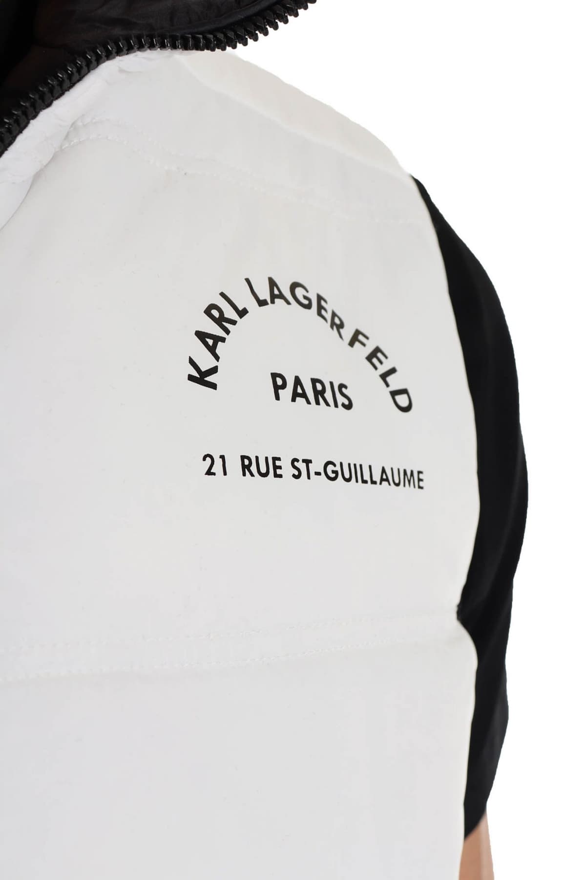 KARL LAGERFELD ΜΠΟΥΦΑΝ ΑΜΑΝΙΚΟ REVERSIBLE LOGO ΜΑΥΡΟ-ΛΕΥΚΟ