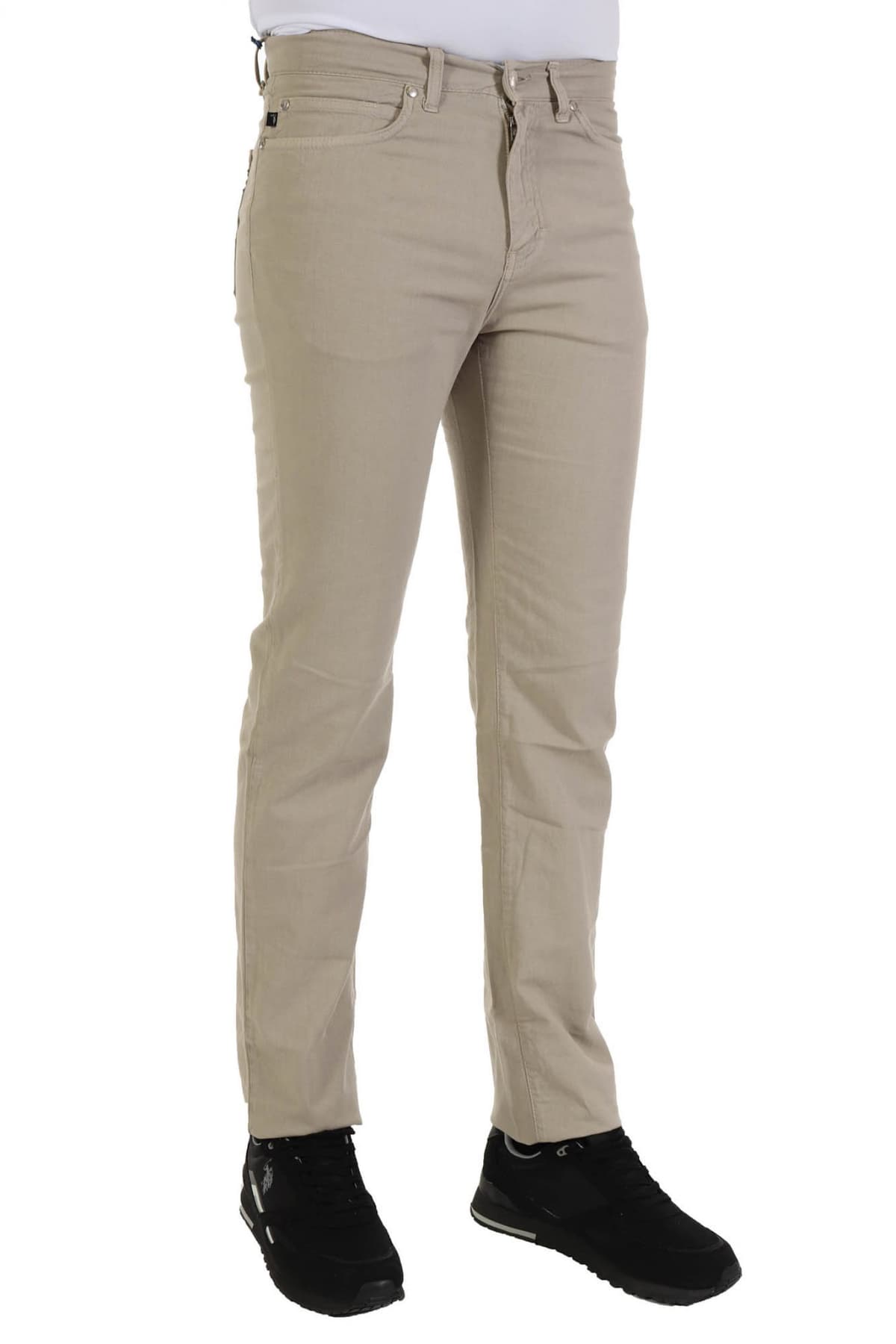 TRUSSARDI JEANS ΠΑΝΤΕΛΟΝΙ ΚΑΜΠΑΡΤΙΝΑ 380 ICON ΜΠΕΖ