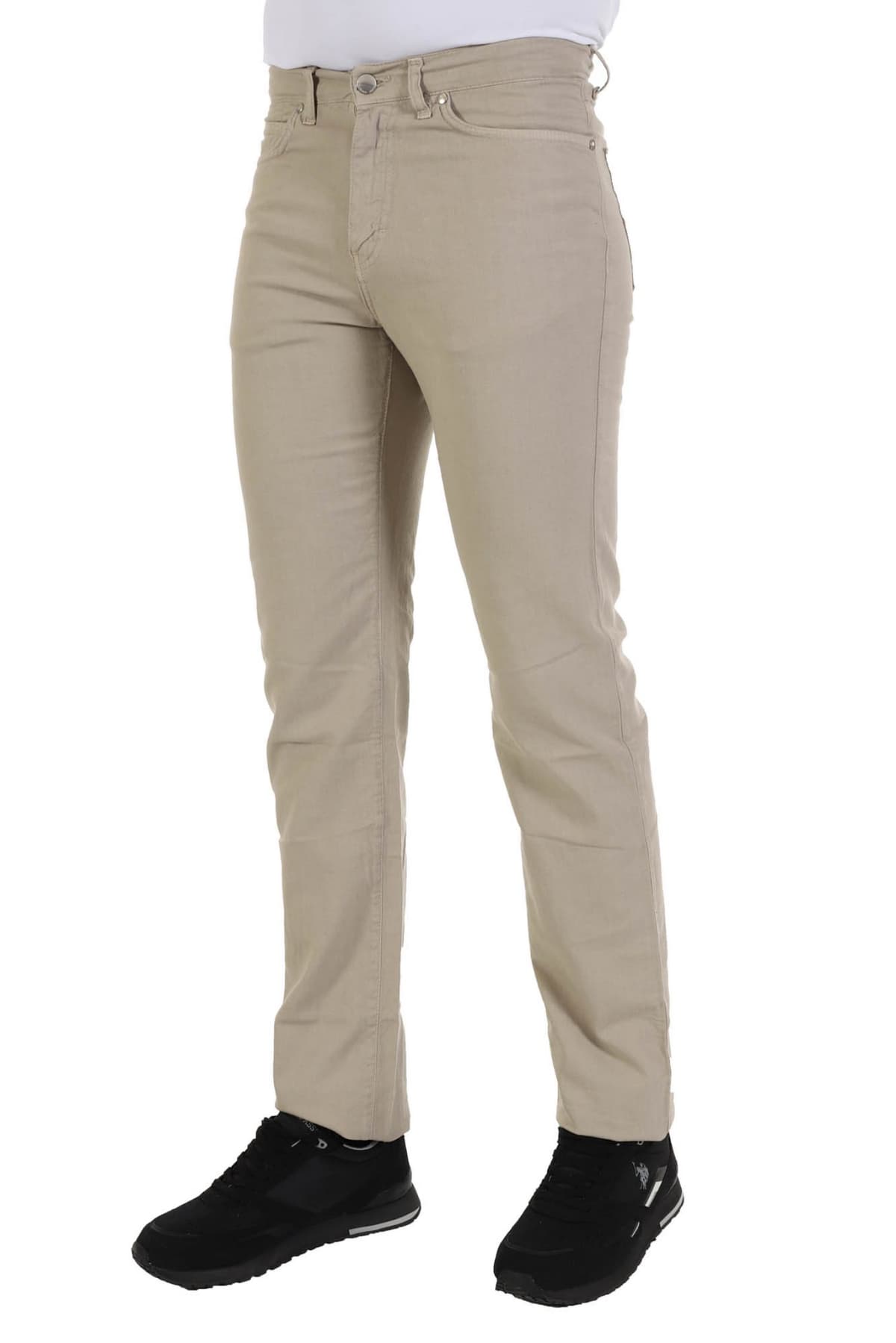 TRUSSARDI JEANS ΠΑΝΤΕΛΟΝΙ ΚΑΜΠΑΡΤΙΝΑ 380 ICON ΜΠΕΖ