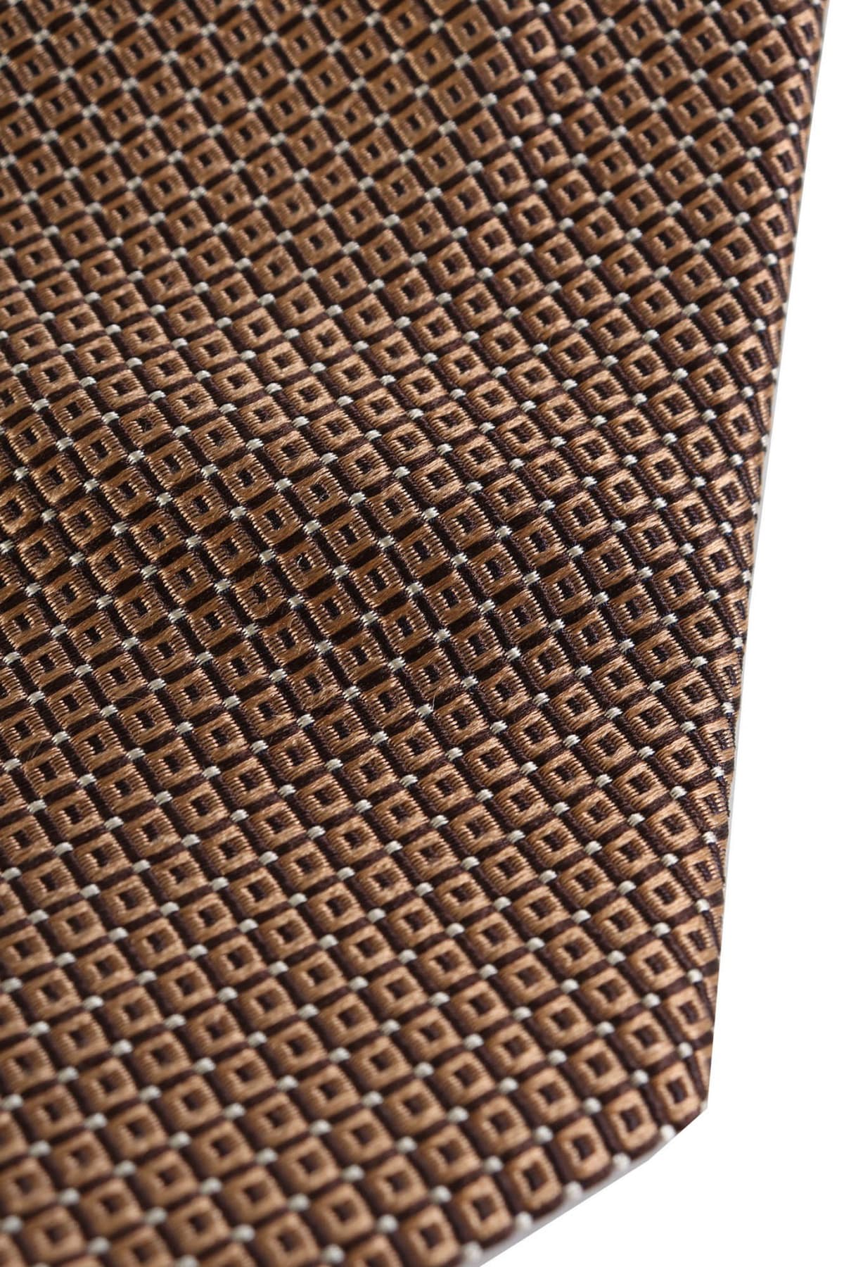 GIORGIO ARMANI ΓΡΑΒΑΤΑ 9CM ΜΙΚΡΟΣΧΕΔΙΟ ΜΠΡΟΝΖΕ