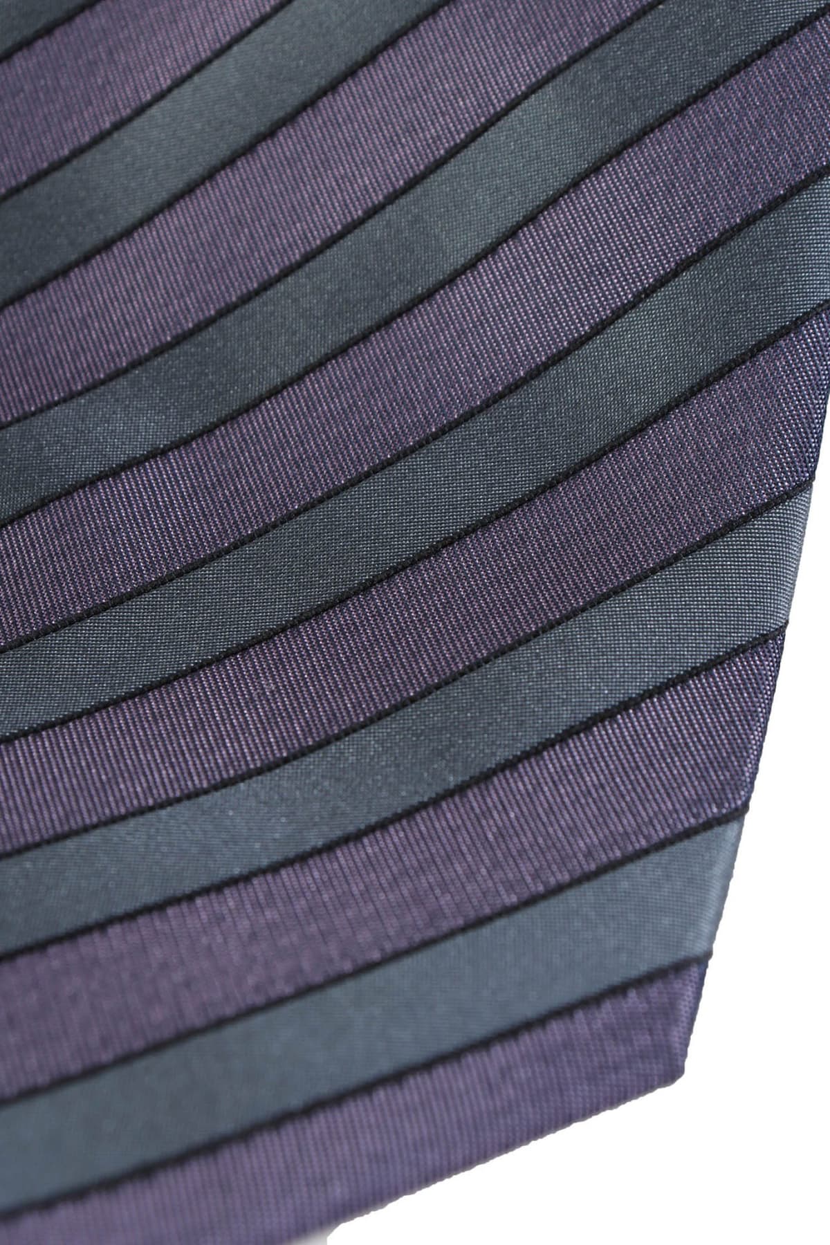 BOSS ΓΡΑΒΑΤΑ 8,5CM ΡΙΓΕ ΜΠΛΕ-ΜΩΒ