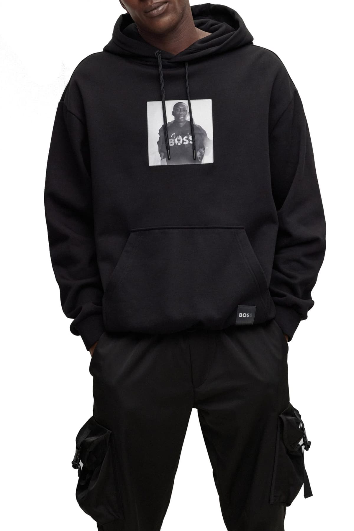 BOSS ΦΟΥΤΕΡ HOODIE W_KHABY_KB X KHABY ΜΑΥΡΟ