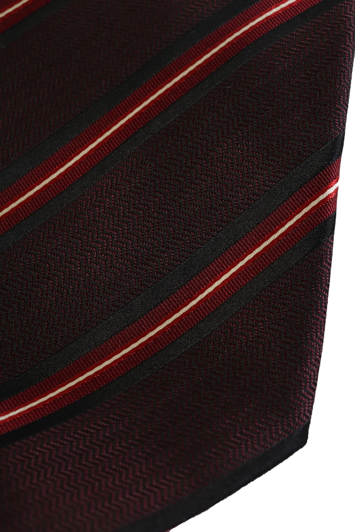 BOSS ΓΡΑΒΑΤΑ 9CM ΡΙΓΕ ΚΟΚΚΙΝΟ-ΜΠΟΡΝΤΟ