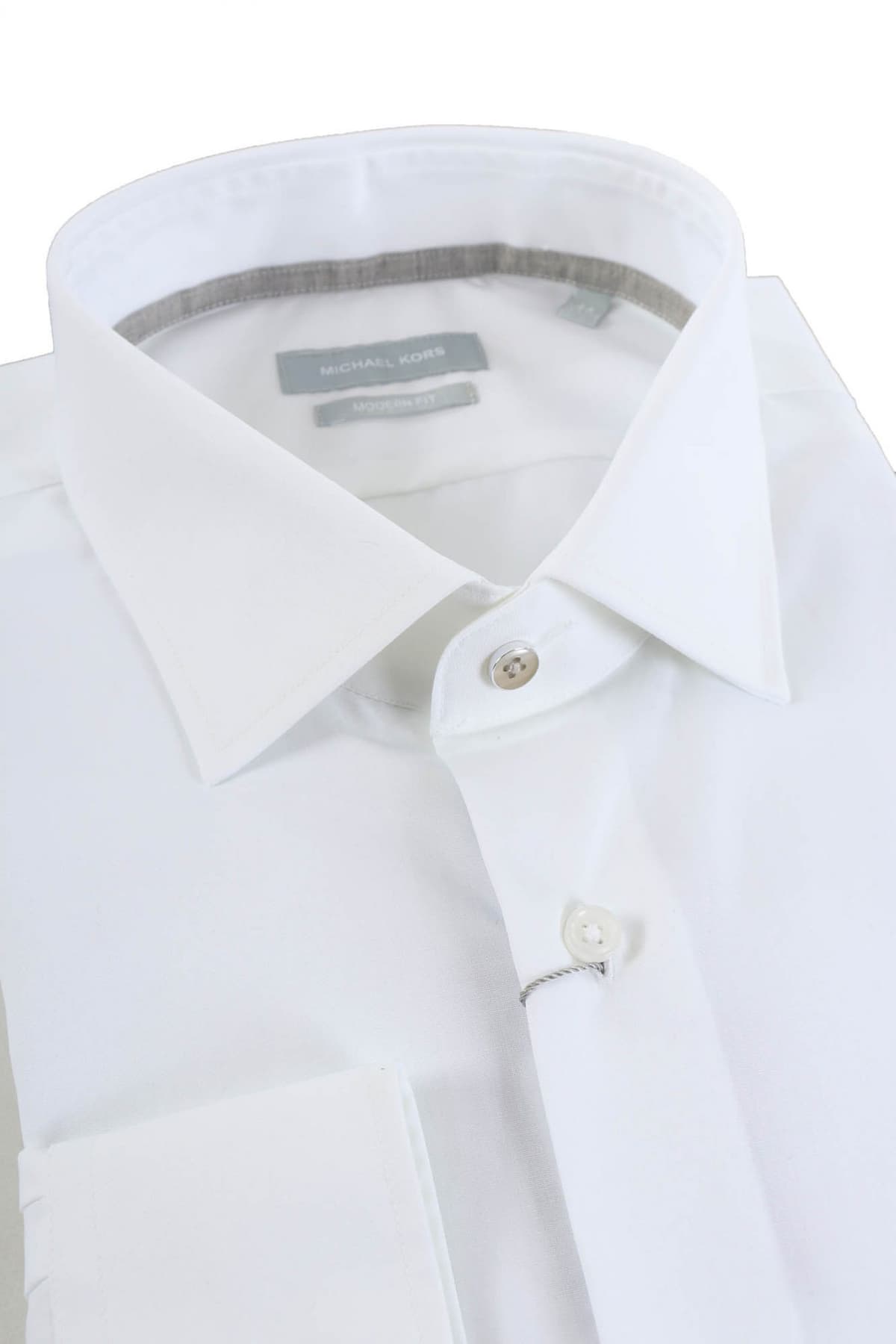 MICHAEL KORS ΠΟΥΚΑΜΙΣΟ MODERN FIT STRETCH ΛΕΥΚΟ