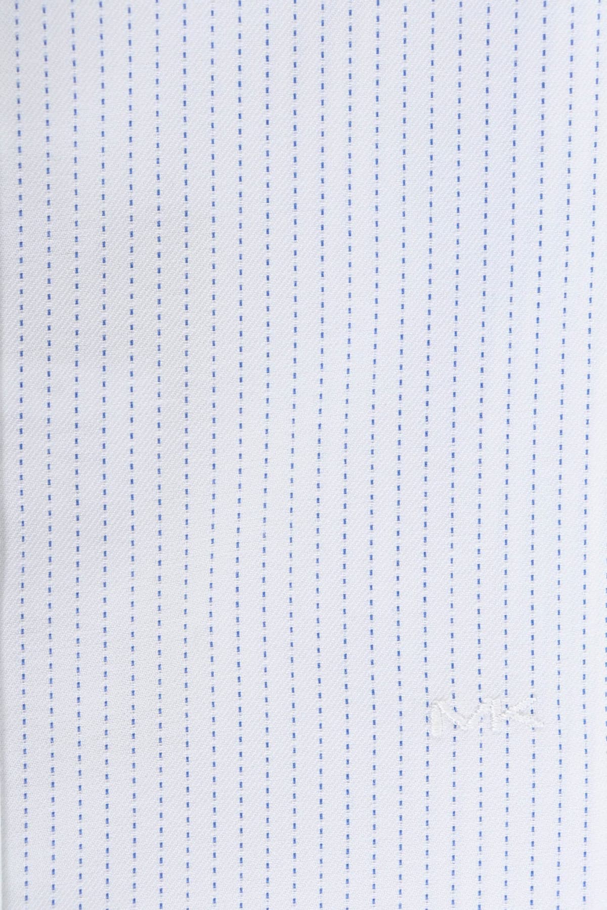 MICHAEL KORS ΠΟΥΚΑΜΙΣΟ ΡΙΓΕ MODERN FIT STRETCH ΛΕΥΚΟ-ΜΠΛΕ