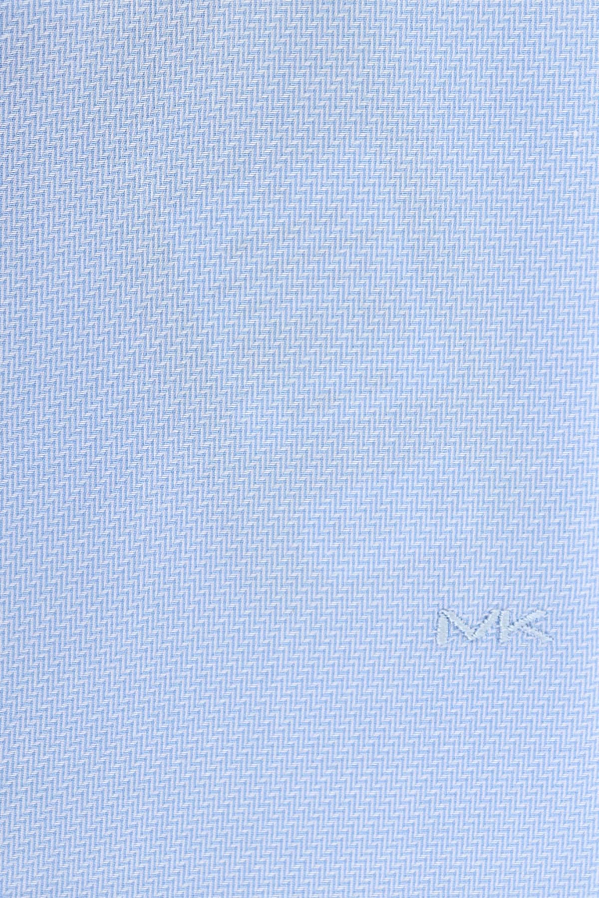 MICHAEL KORS ΠΟΥΚΑΜΙΣΟ ΜΙΚΡΟΣΧΕΔΙΟ MODERN FIT STRETCH ΣΙΕΛ