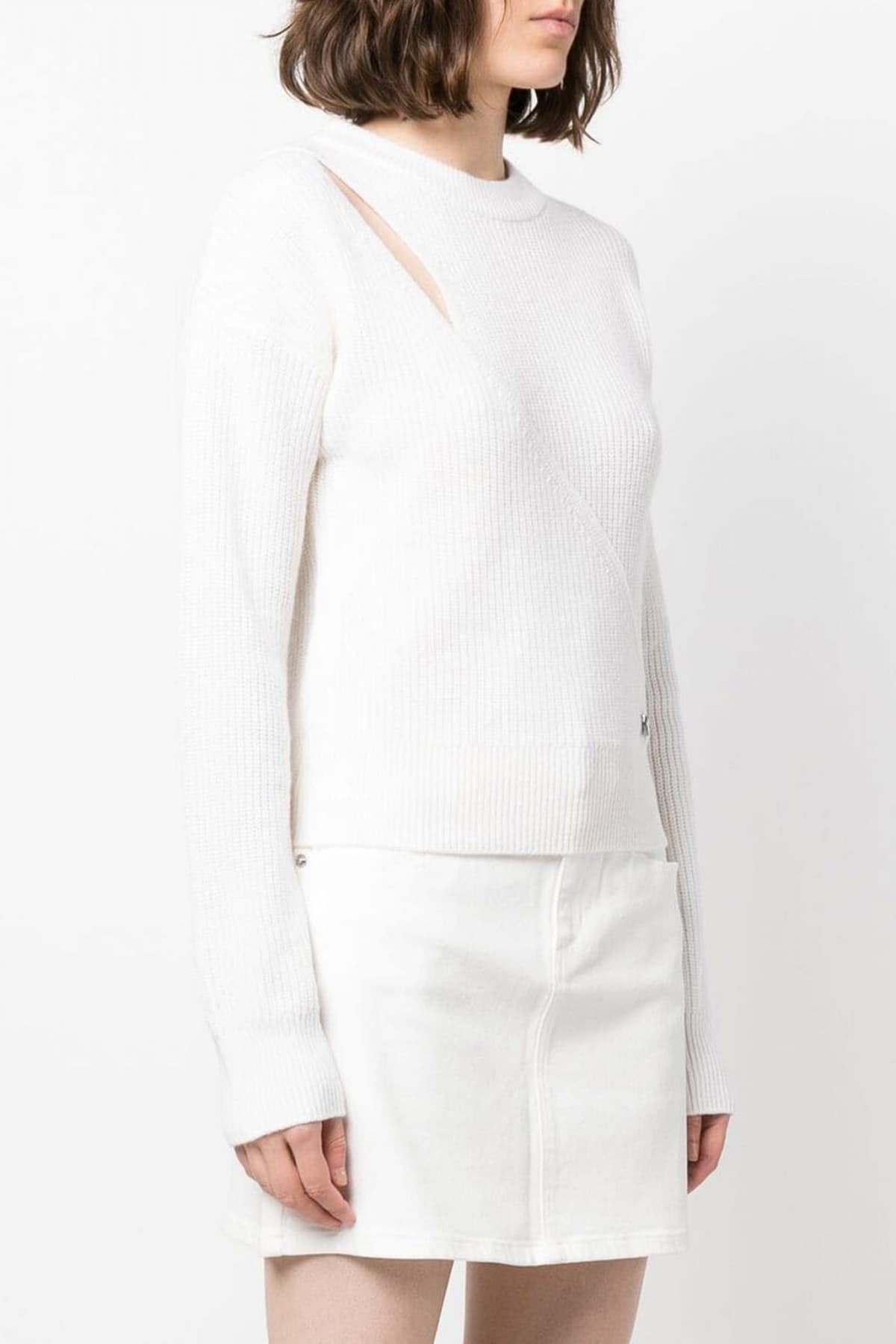 MICHAEL KORS ΠΛΕΚΤΟ ΛΑΙΜΟΚΟΨΗ ΜΕΤΑΛΛΙΚΟ LOGO ΙΒΟΥΑΡ