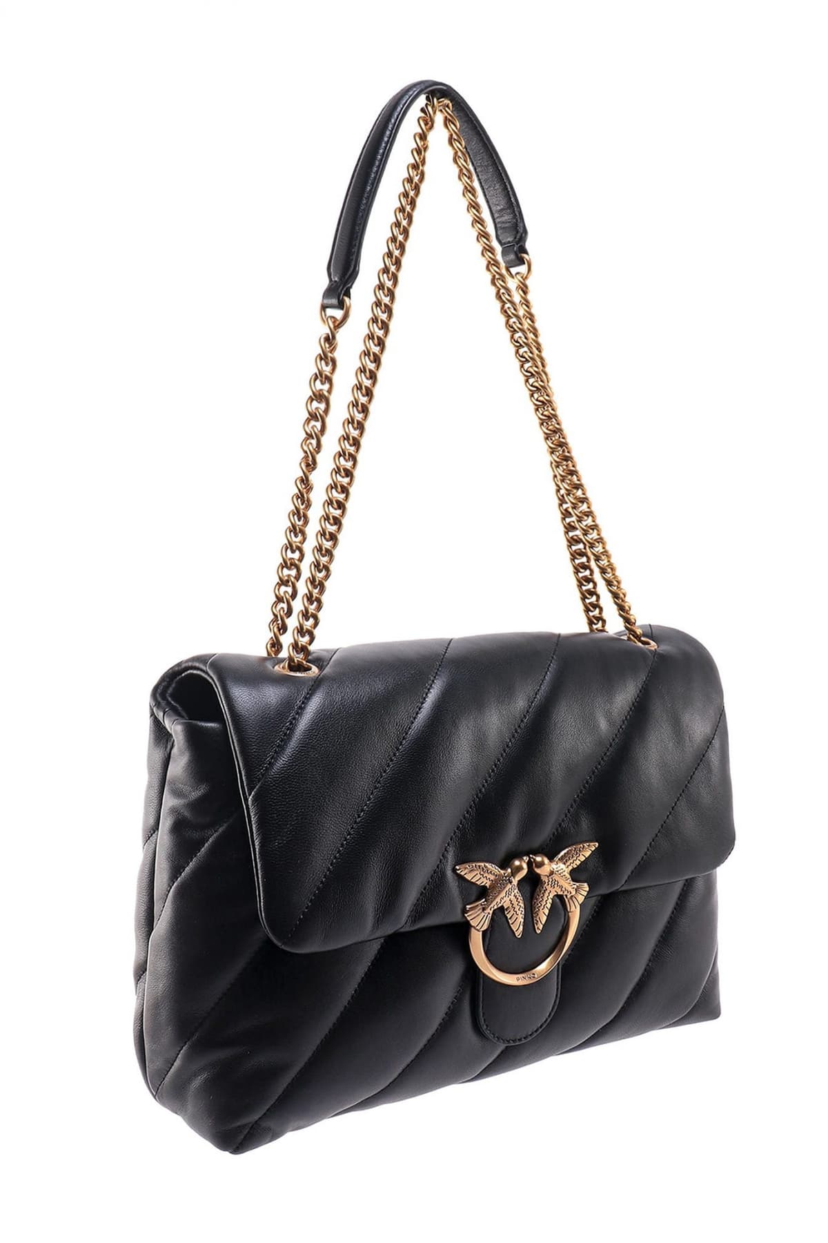 PINKO ΤΣΑΝΤΑ ΩΜΟΥ LOVE PUFF BIG CL ΜΑΥΡΟ