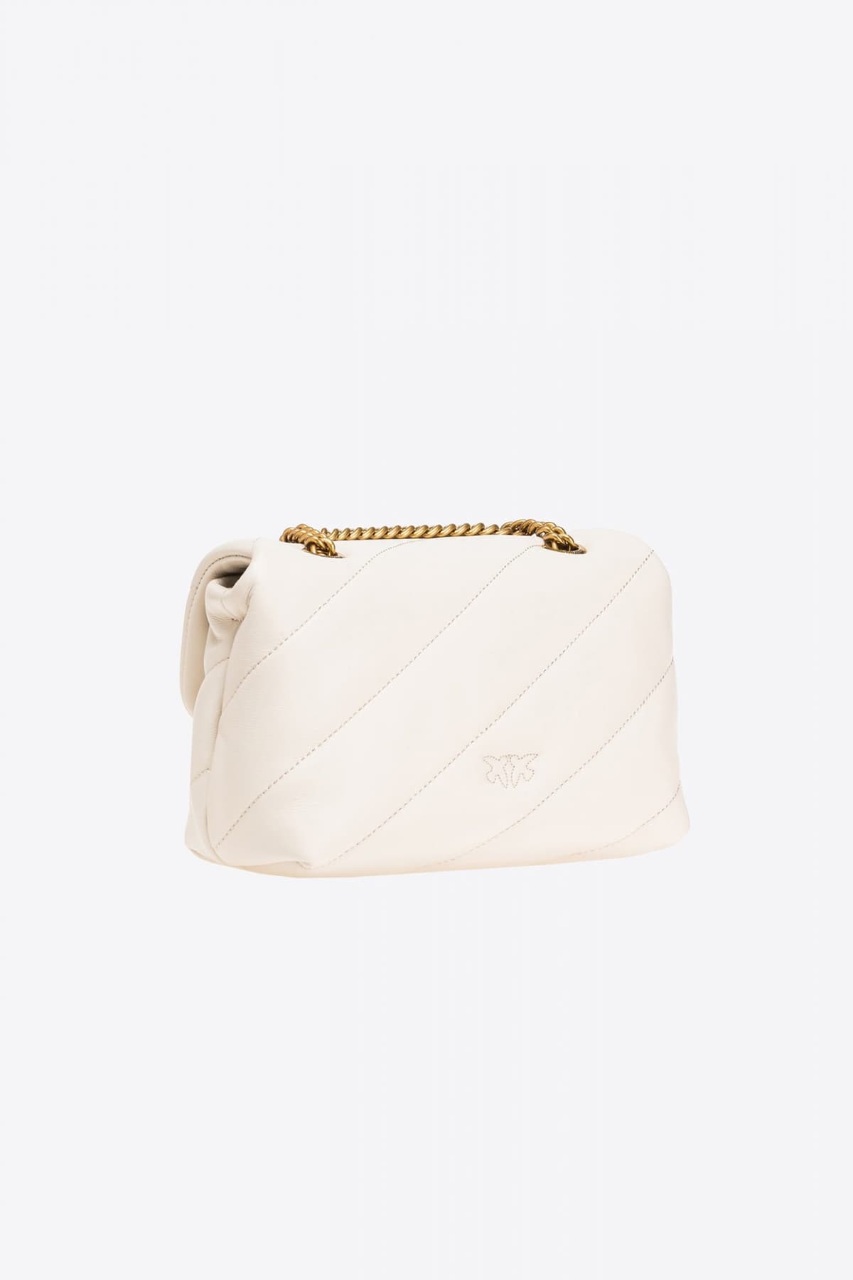 PINKO ΤΣΑΝΤΑΚΙ ΩΜΟΥ/CROSS BODY LOVE MINI PUFF CL SHEEP NAPPA ΛΕΥΚΟ