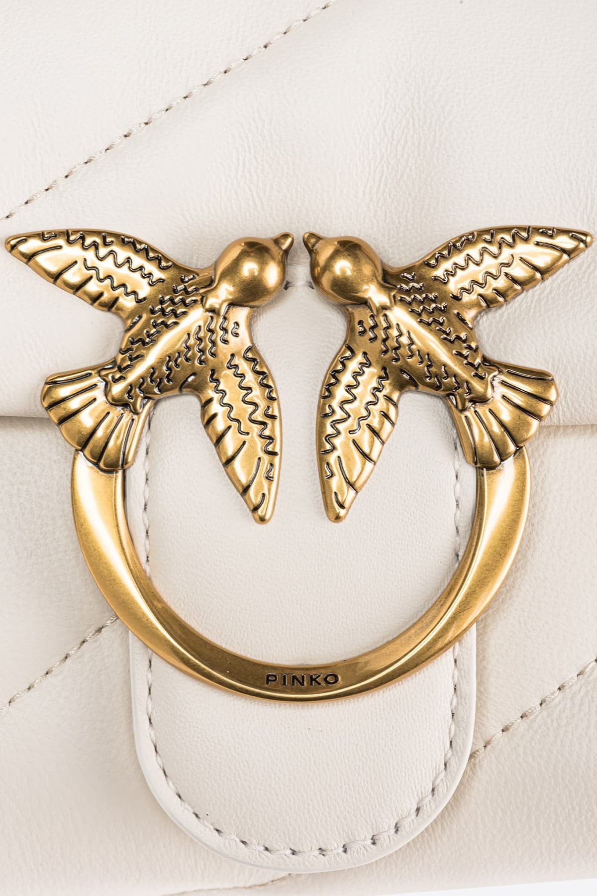 PINKO ΤΣΑΝΤΑΚΙ ΩΜΟΥ/CROSS BODY LOVE MINI PUFF CL SHEEP NAPPA ΛΕΥΚΟ