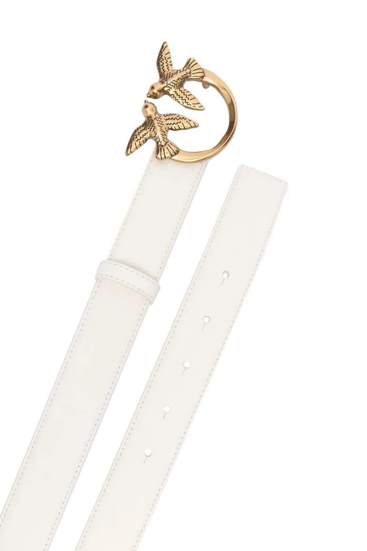 PINKO ΖΩΝΗ LOVE BERRY H3 ΕΓΚΡΑΦΑ BIRDS ΛΕΥΚΟ