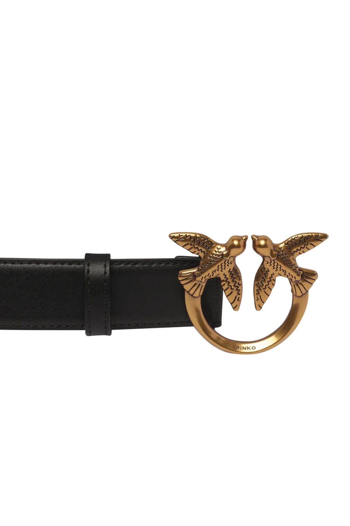 PINKO ΖΩΝΗ LOVE BERRY H3 ΑΓΚΡΑΦΑ BIRDS ΜΑΥΡΟ