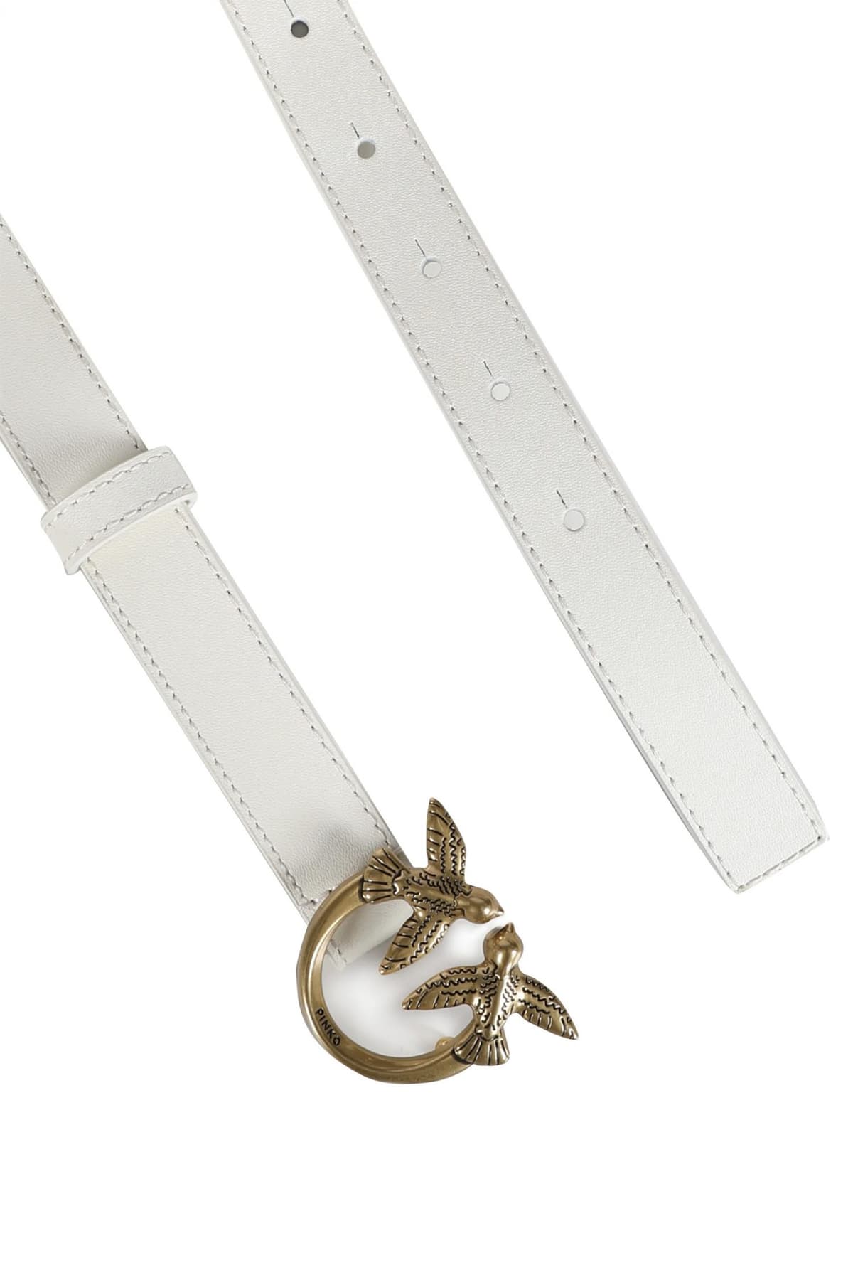 PINKO LOVE BERRY H2 BELT.LOW VITELLO 100143A0F1-Z14Q White