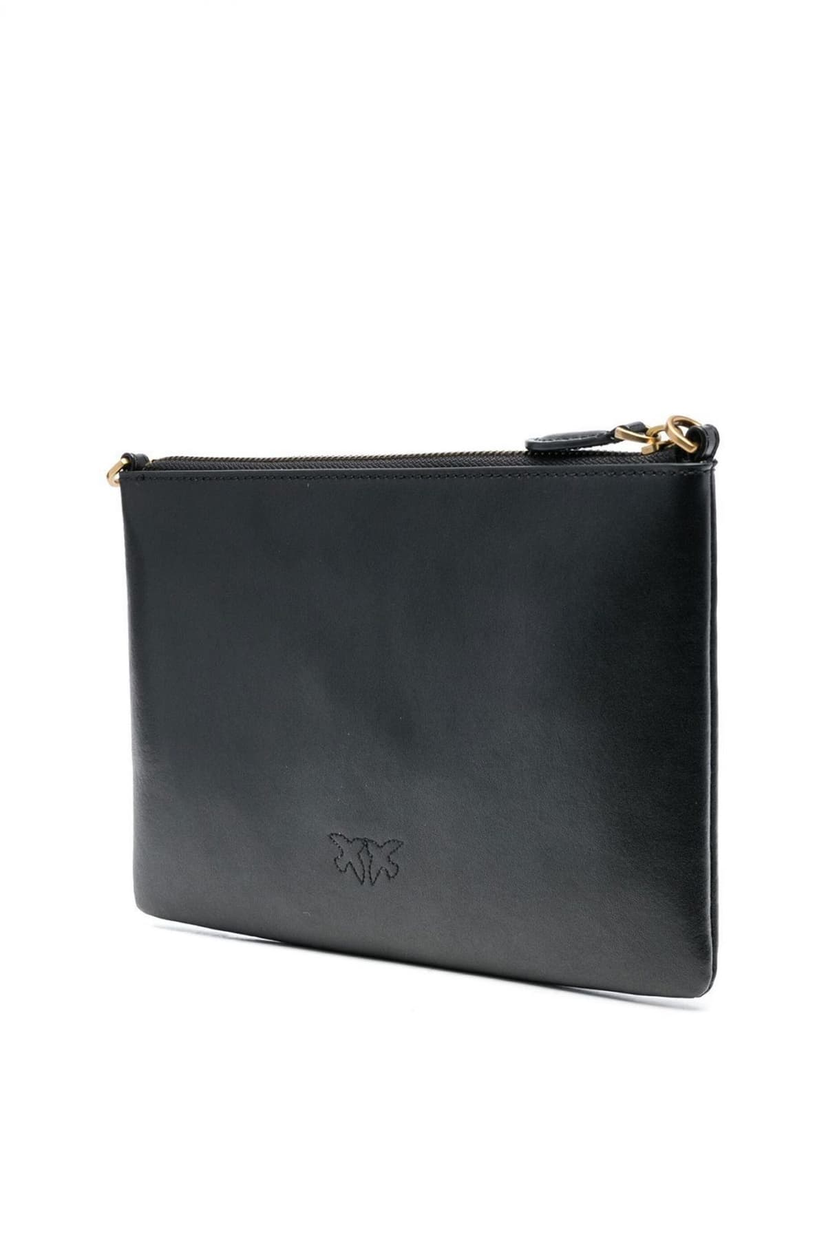 PINKO ΤΣΑΝΤΑΚΙ ΩΜΟΥ/CROSS BODY FLAT CLASSIC VITELLO ΜΑΥΡΟ