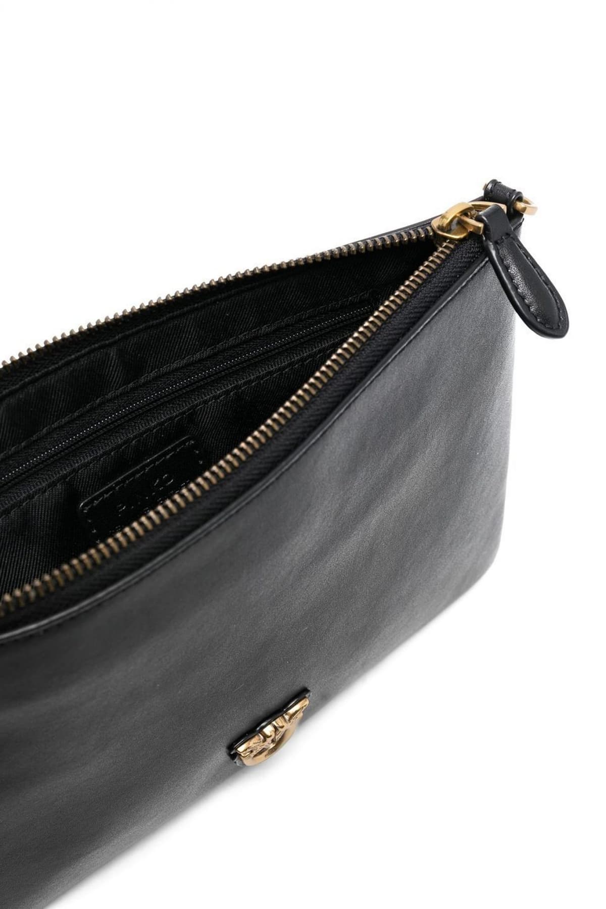 PINKO ΤΣΑΝΤΑΚΙ ΩΜΟΥ/CROSS BODY FLAT CLASSIC VITELLO ΜΑΥΡΟ