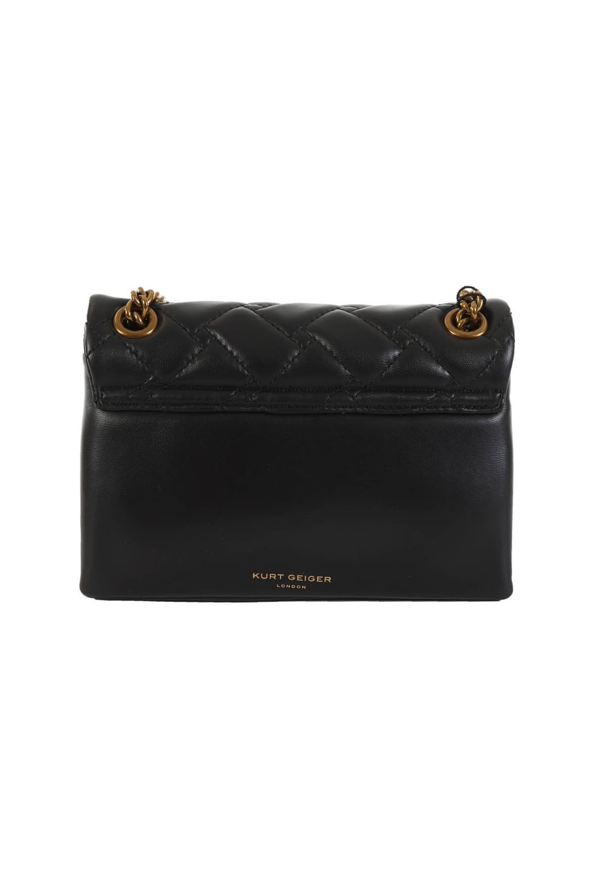 KURT GEIGER ΤΣΑΝΤΑΚΙ MINI CROSSBODY/ΩΜΟΥ ΚΑΠΙΤΟΝΕ ΜΕ ΑΛΥΣΙΔΑ ΜΑΥΡΟ